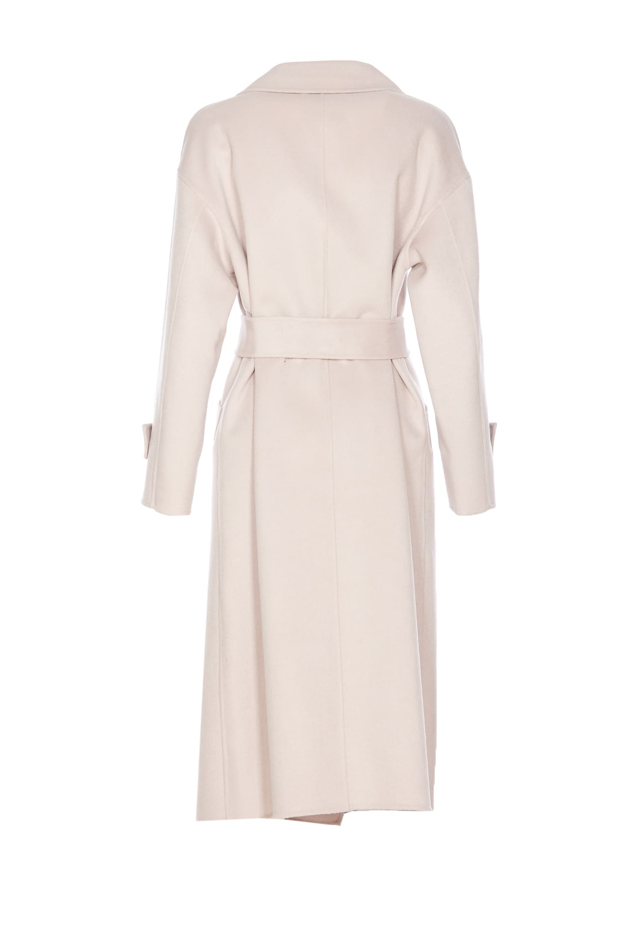 Liu •jo Belted Coat With Long Sleeves In White