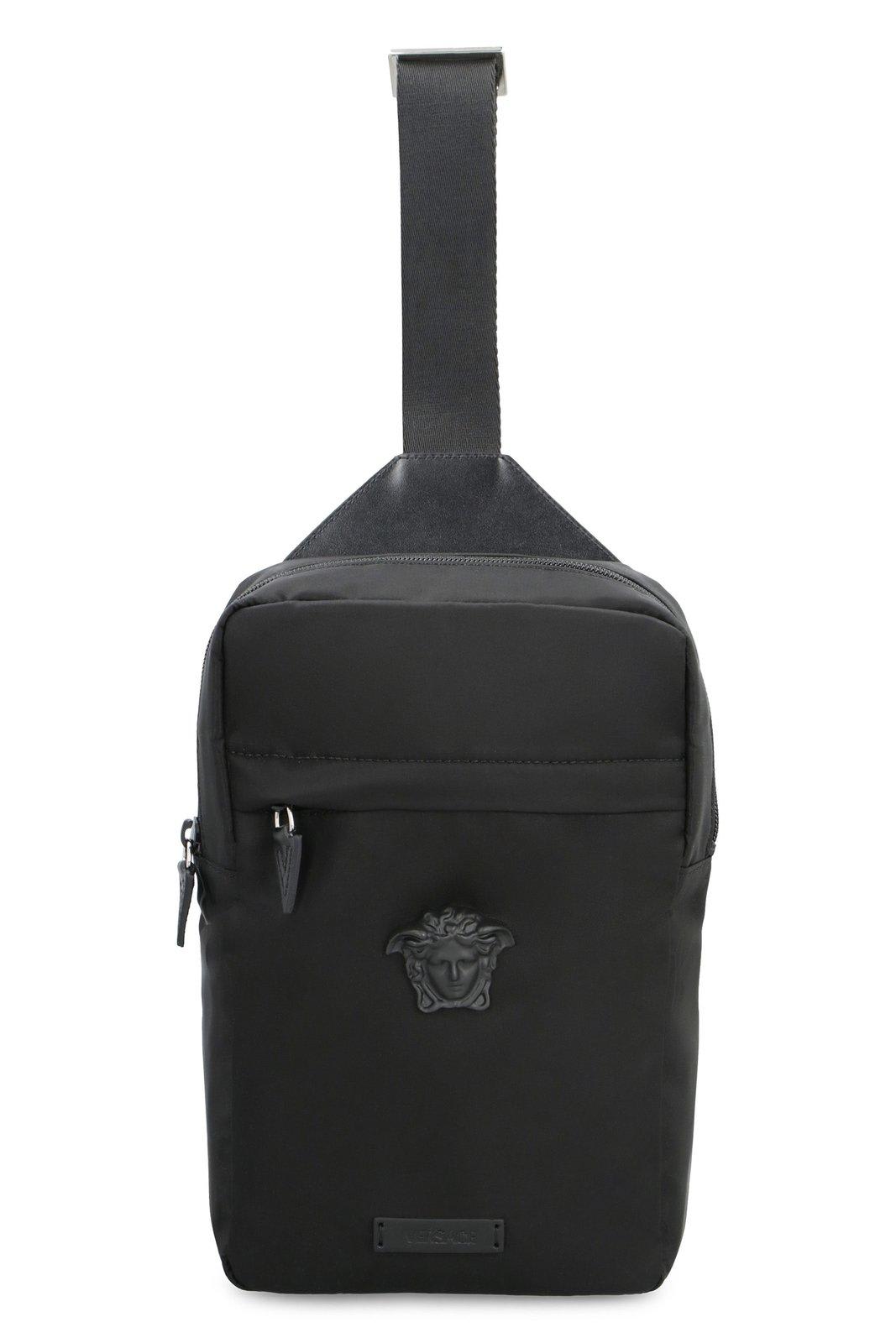 Versace La Medusa Plaque Zipped Backpack