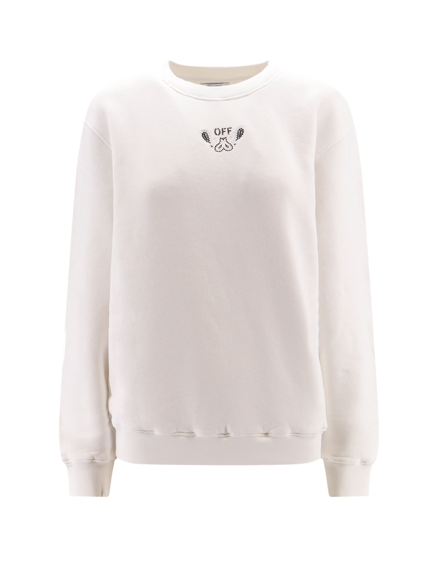 Shop Off-white Ember Bandana Arrow Sweatshirt In Nero
