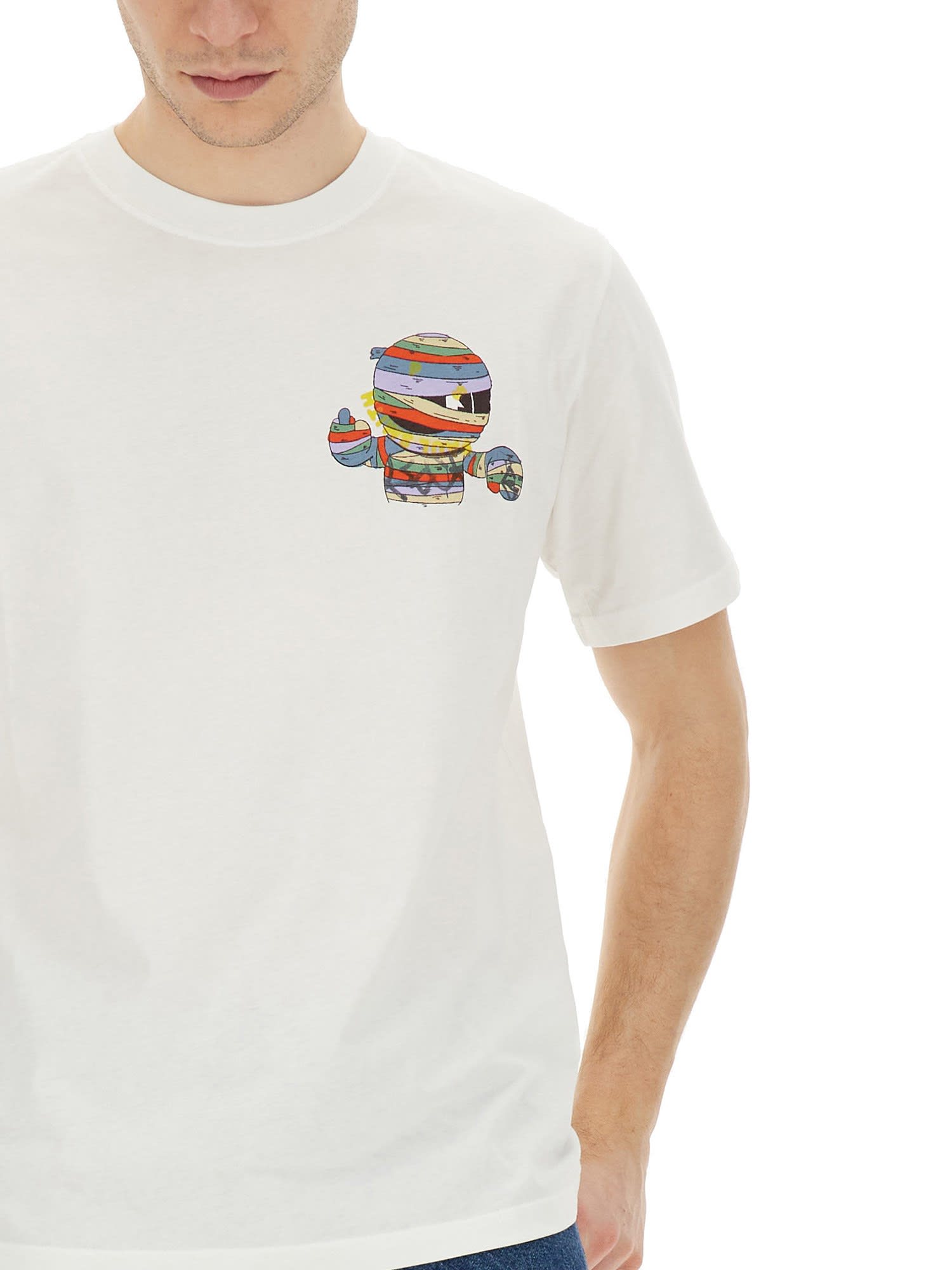 Shop Paul Smith Regular Fit Mummy T-shirt In White