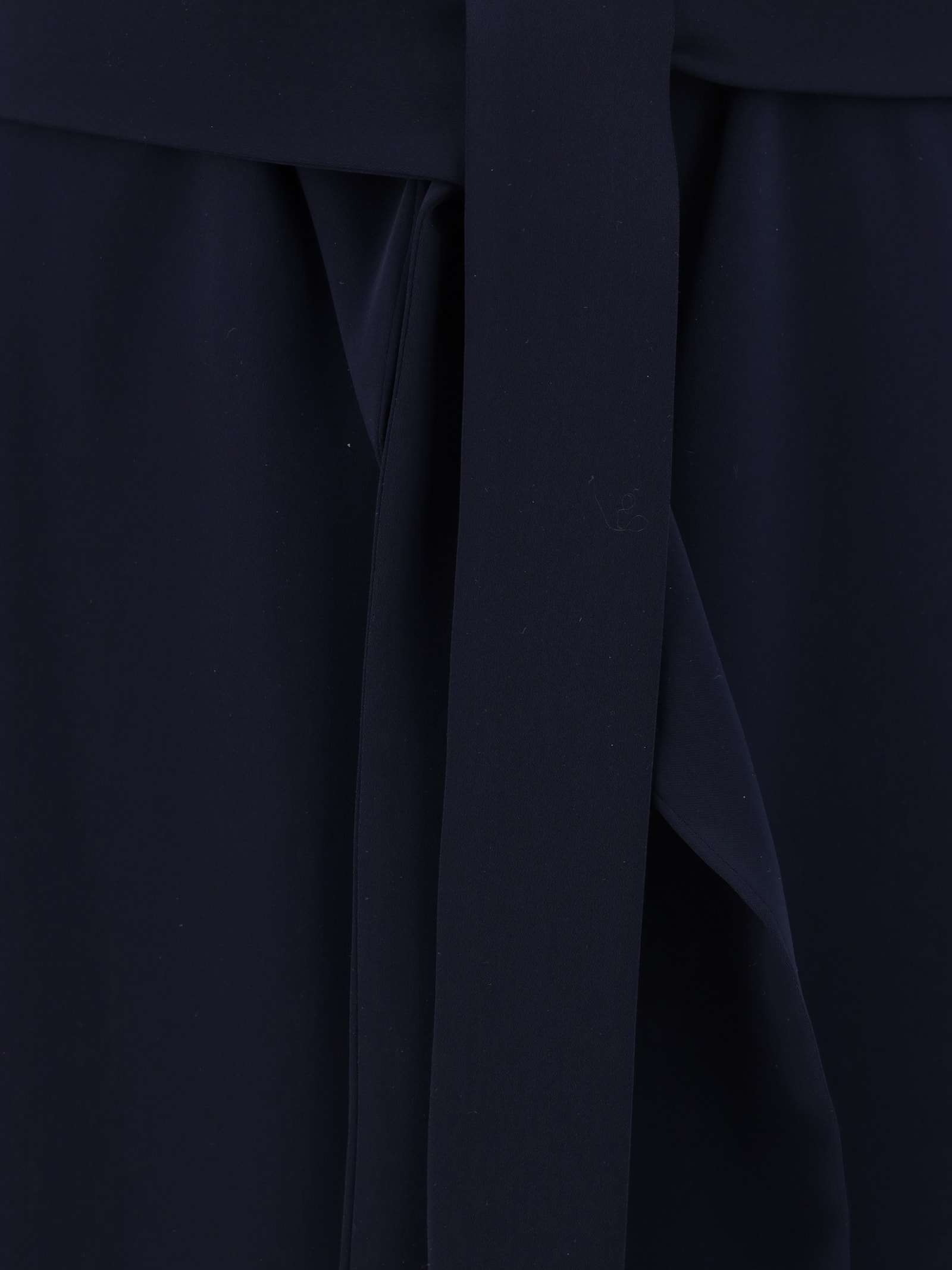 Shop P.a.r.o.s.h Long Trench Coat In Blue