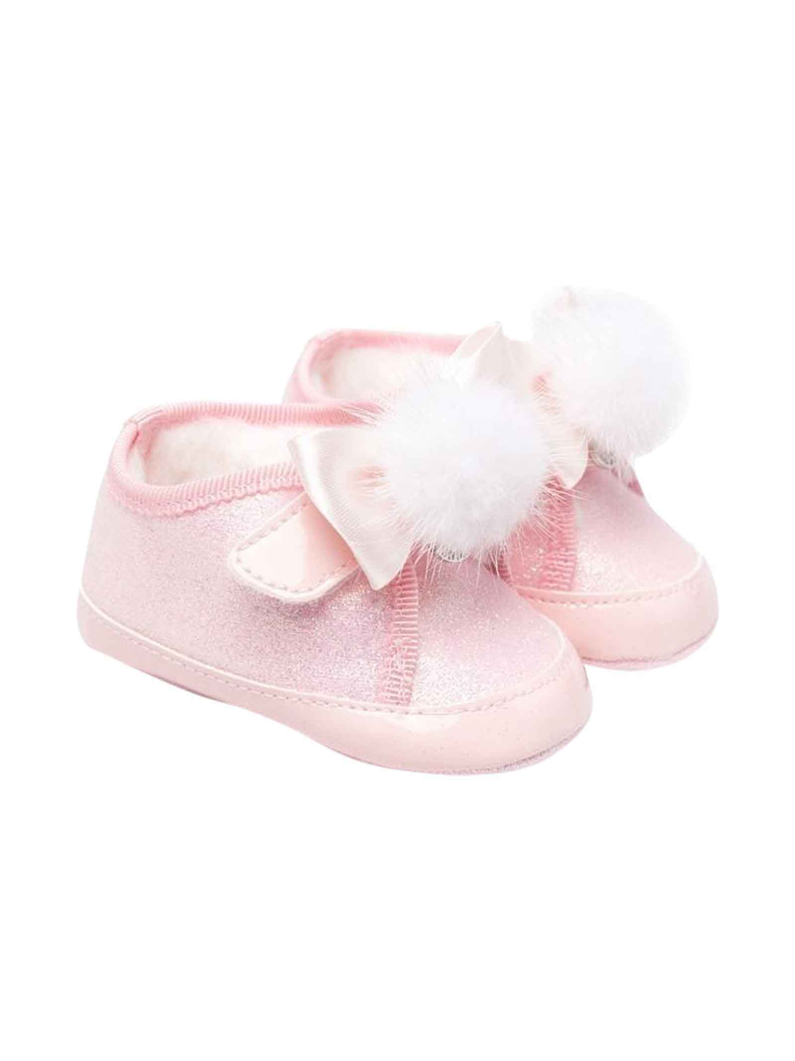 Monnalisa Pink Baby Girl Shoes