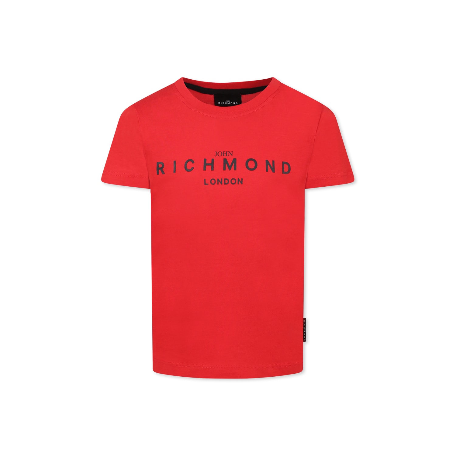 Richmond Red T-shirt For Boy With Logo In Red