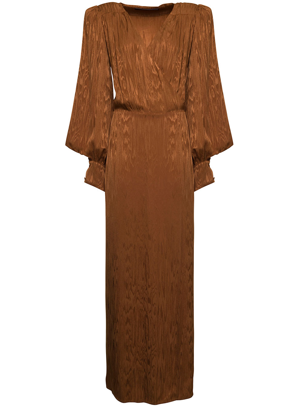 Federica Tosi Woman Brown Viscose Long Dress