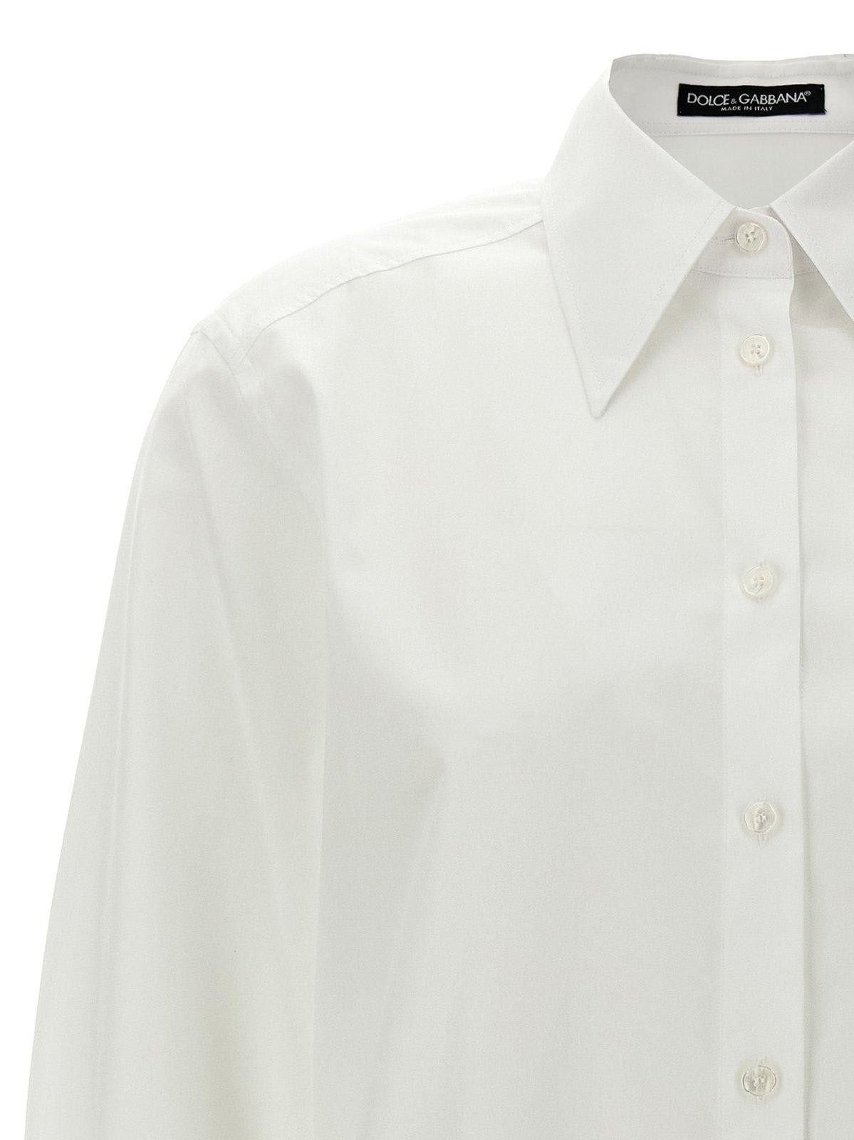 Dolce & Gabbana Poplin Shirt In White
