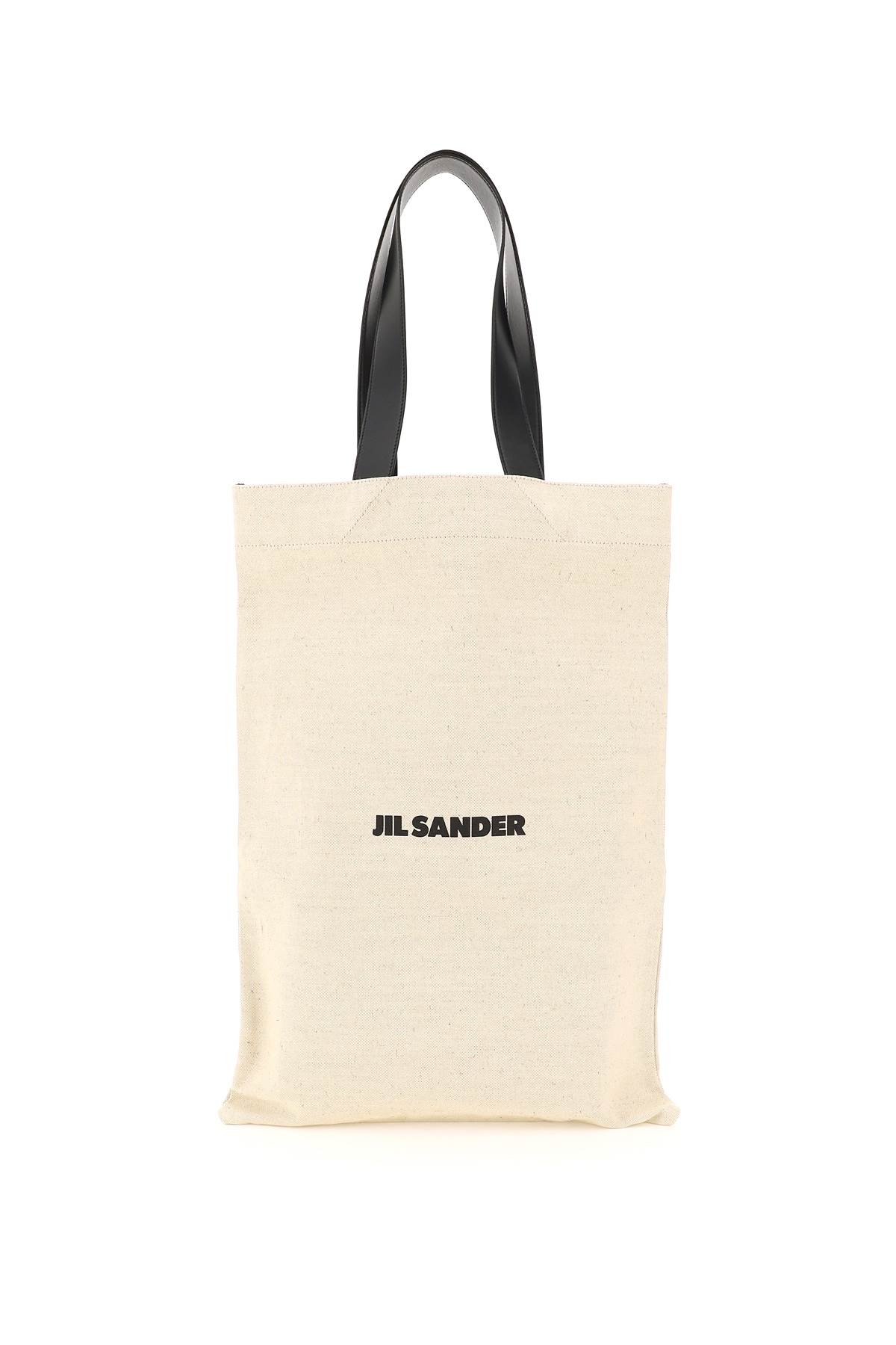 JIL SANDER EXTRA LARGE CANVAS TOTE BAG