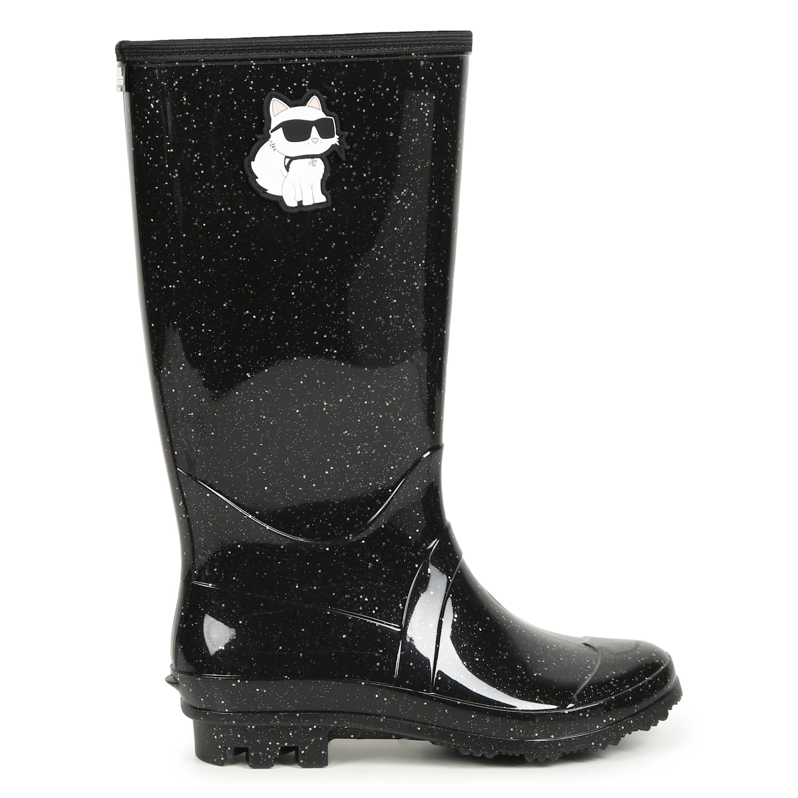 Shop Karl Lagerfeld Choupette Rain Boots In Black