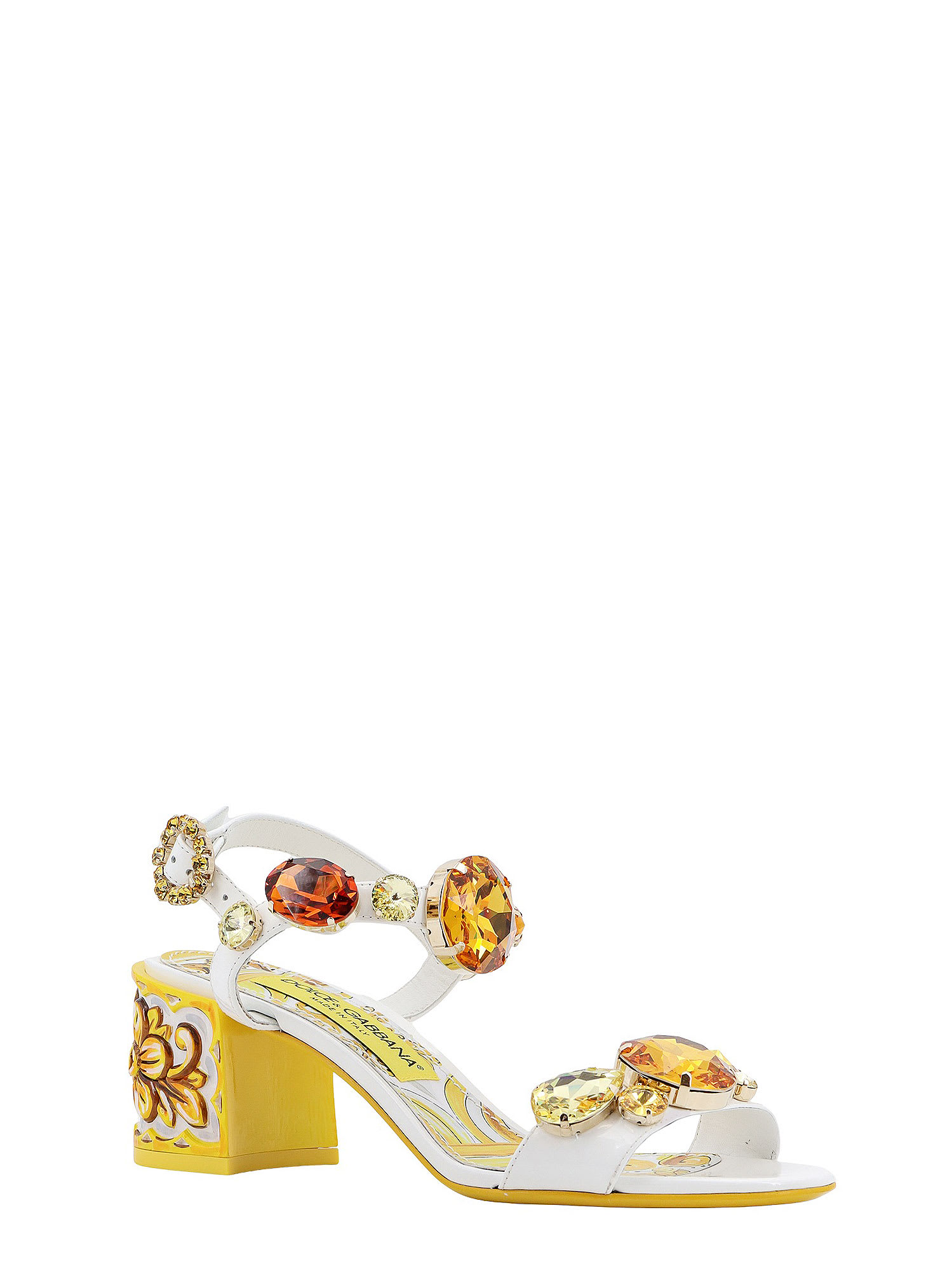 Shop Dolce & Gabbana Sandals In Yellow