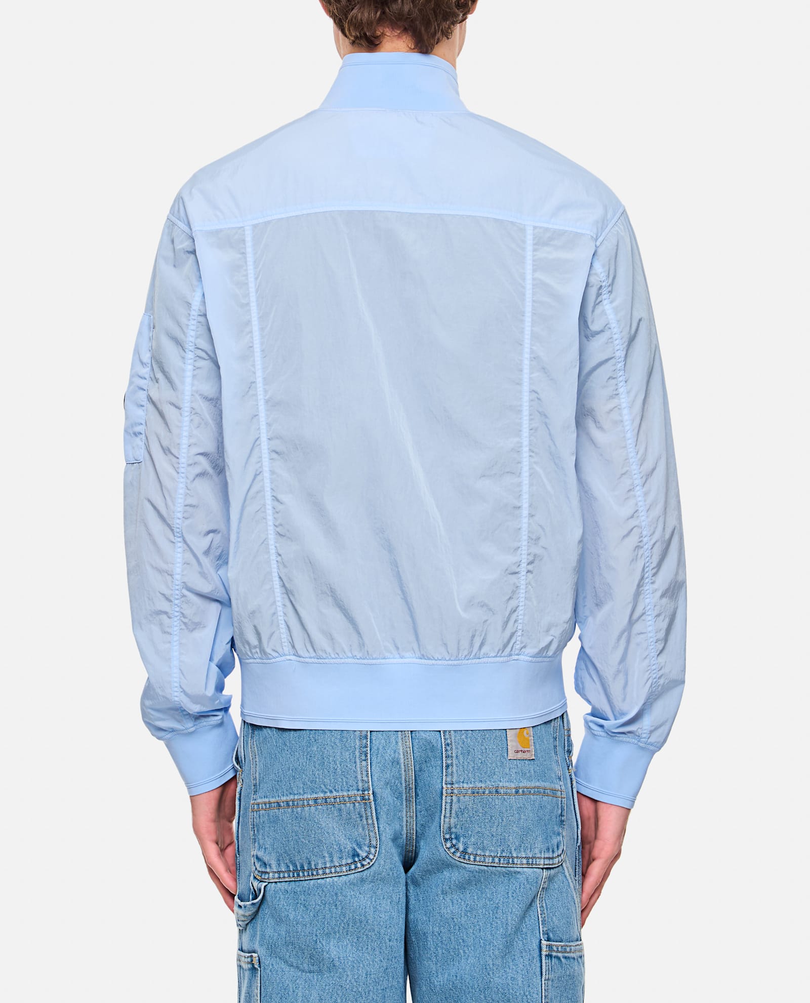 C.p. Company Giubbotto C. P. Company In Nylon Riciclato In Blue