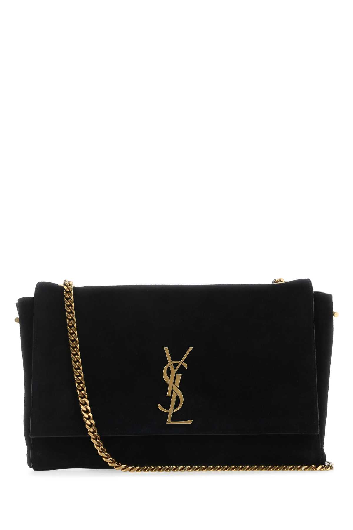 Saint Laurent Black Suede Medium Kate Shoulder Bag