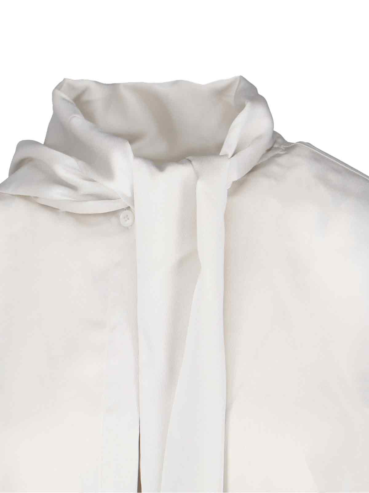 Calvin Klein Long Sleeve Top Featuring Bow Detail In White