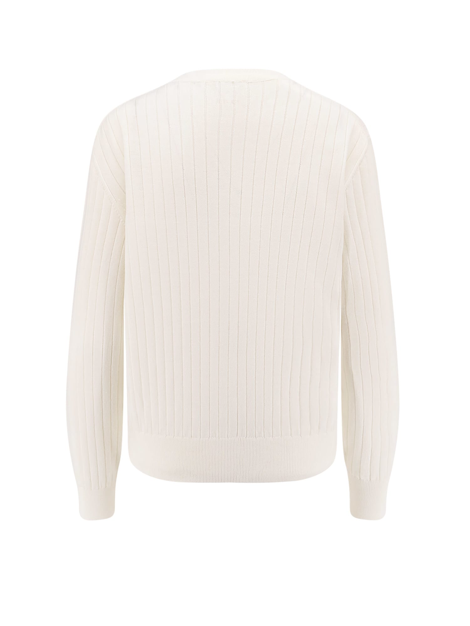 Bottega Veneta Wool Cardigan With Knot Buttons In White