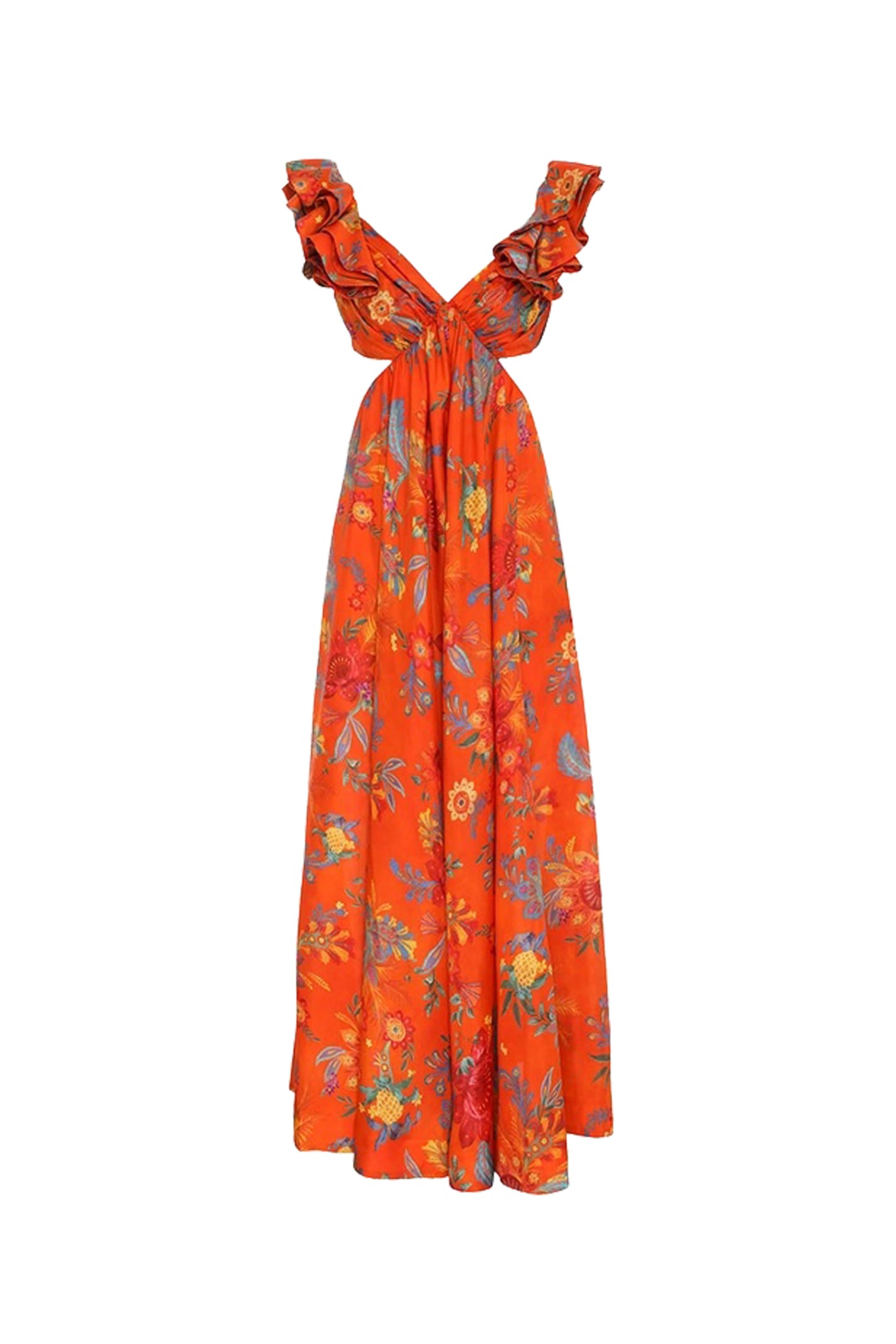 Shop Zimmermann Dress In Orange