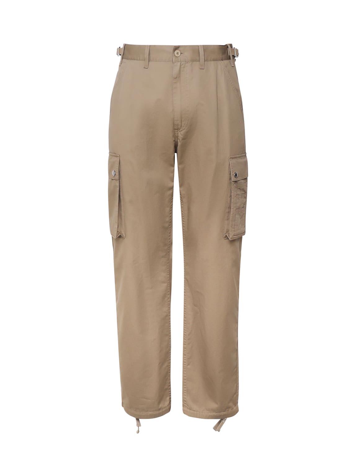 Cotton And Linen Cargo Trousers
