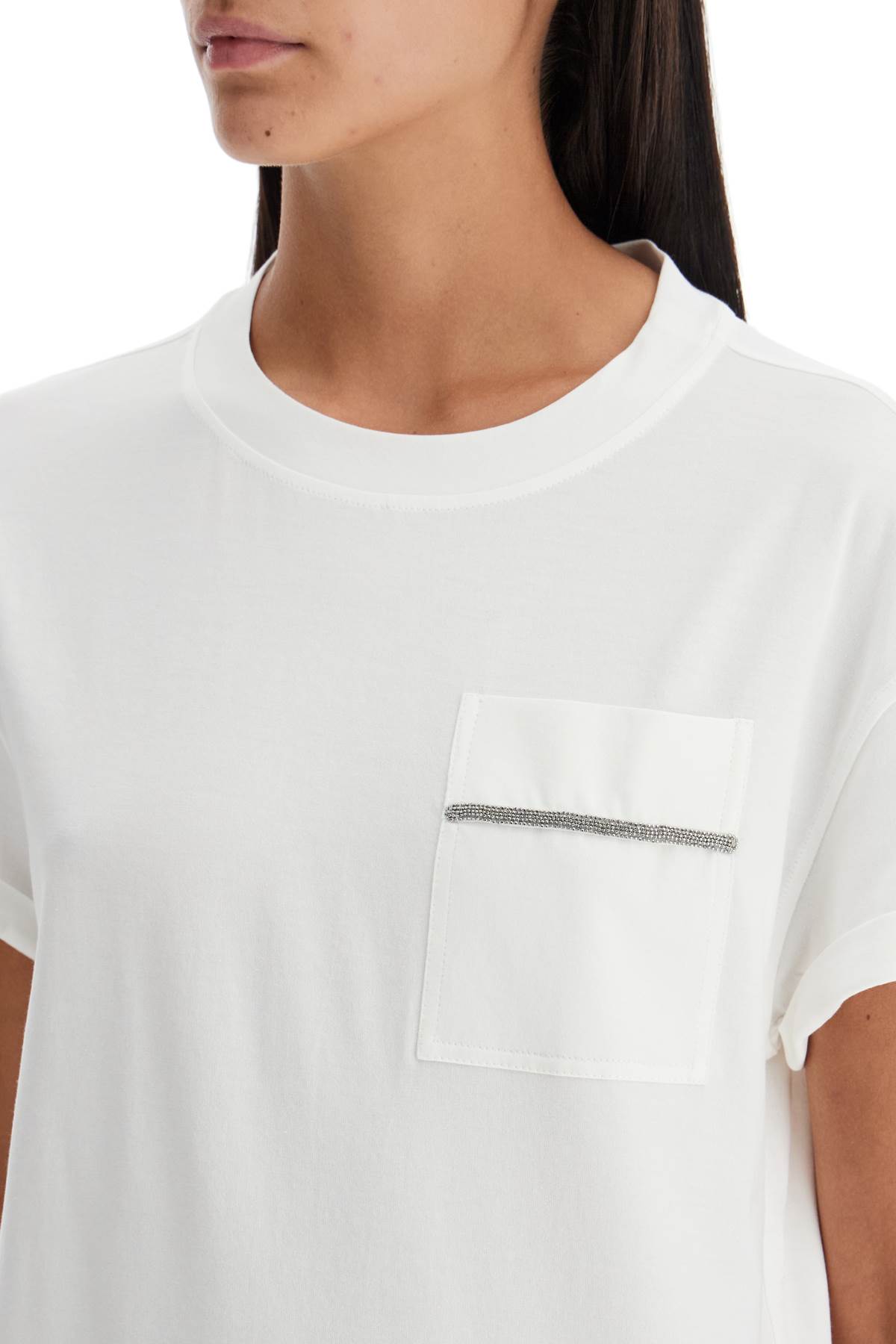 Brunello Cucinelli Women's T-shirt In Bianco (white)