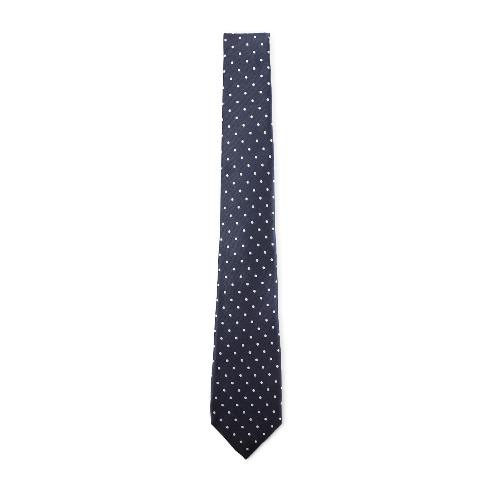Kiton Pointed Tip Polka Dot Tie In Standard Width In Multi