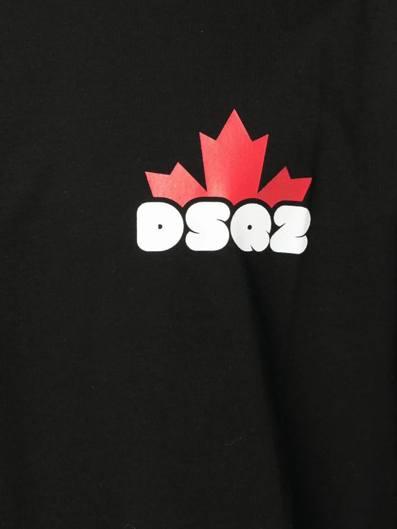 Shop Dsquared2 Black Cotton T-shirt In Nero