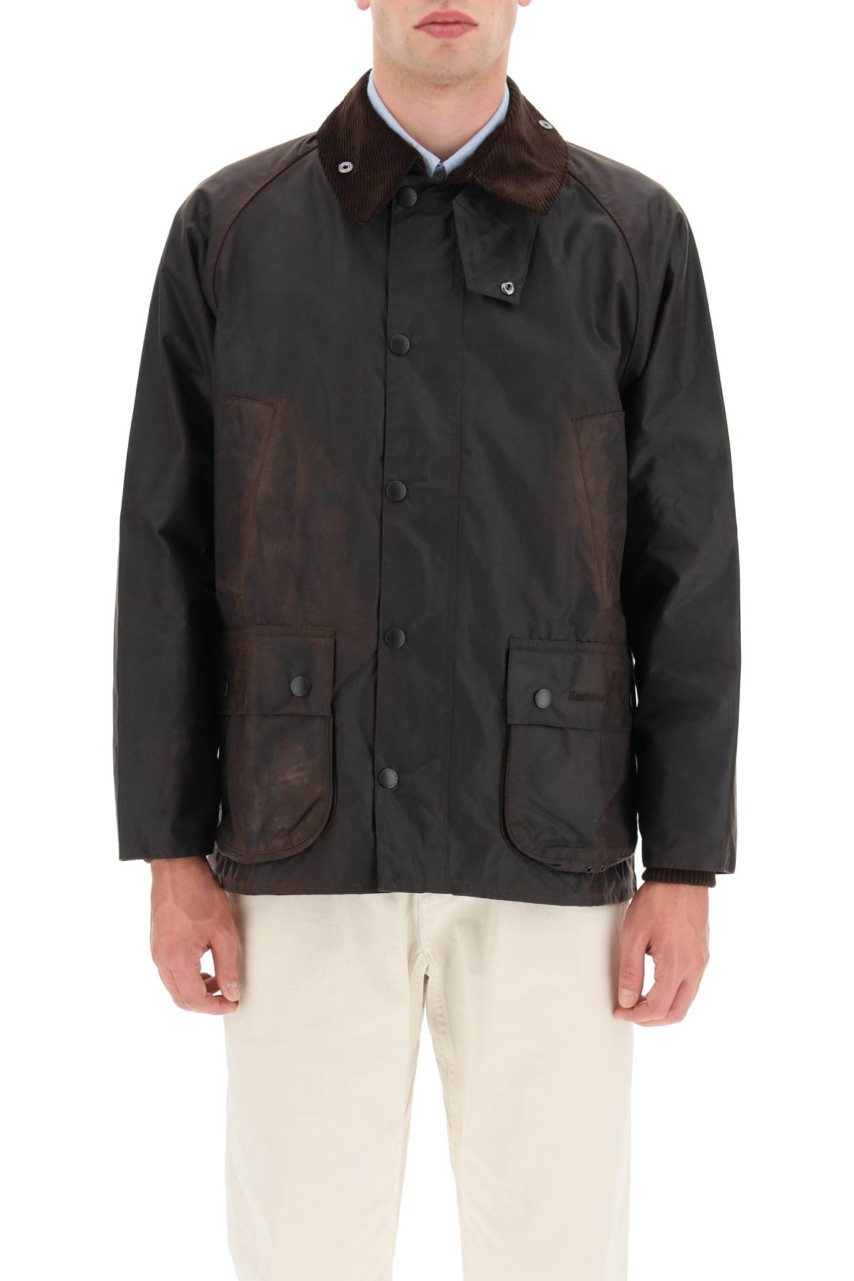 Barbour Classic Bedal Jacket In Waxed Cotton In Rustic (brown)