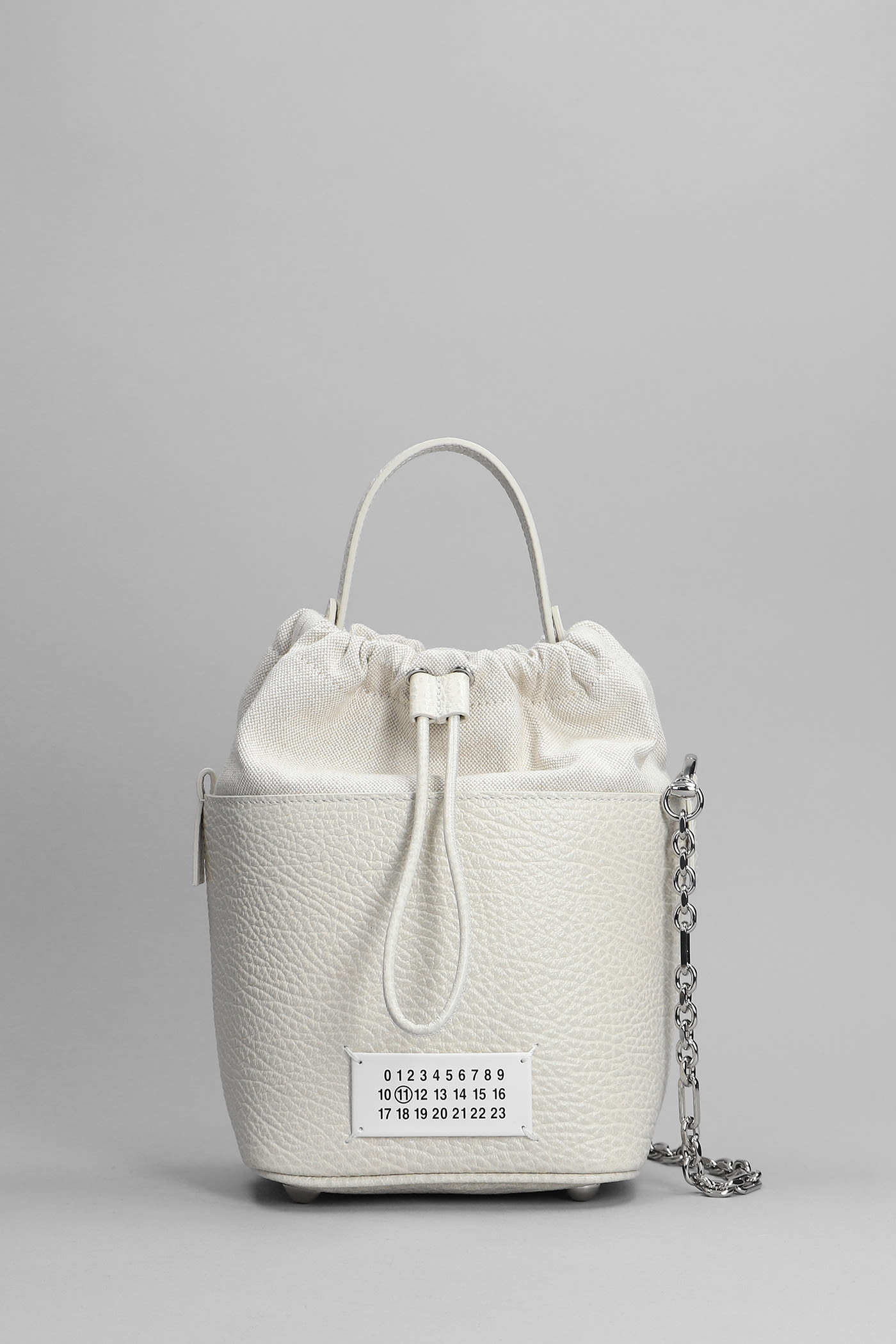 Maison Margiela Hand Bag In White Leather