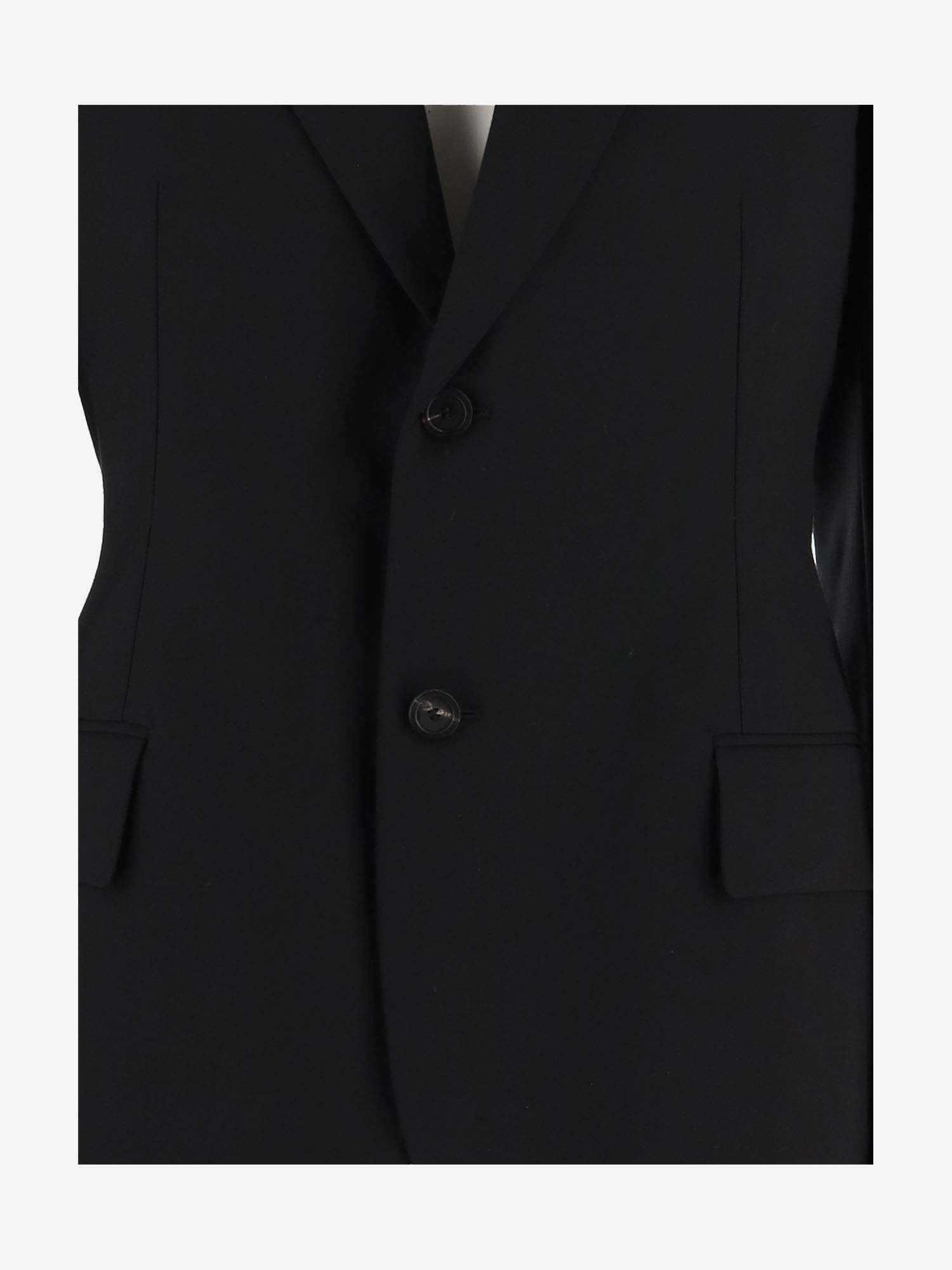Shop Balenciaga Single-breasted Cotton Blazer In Black