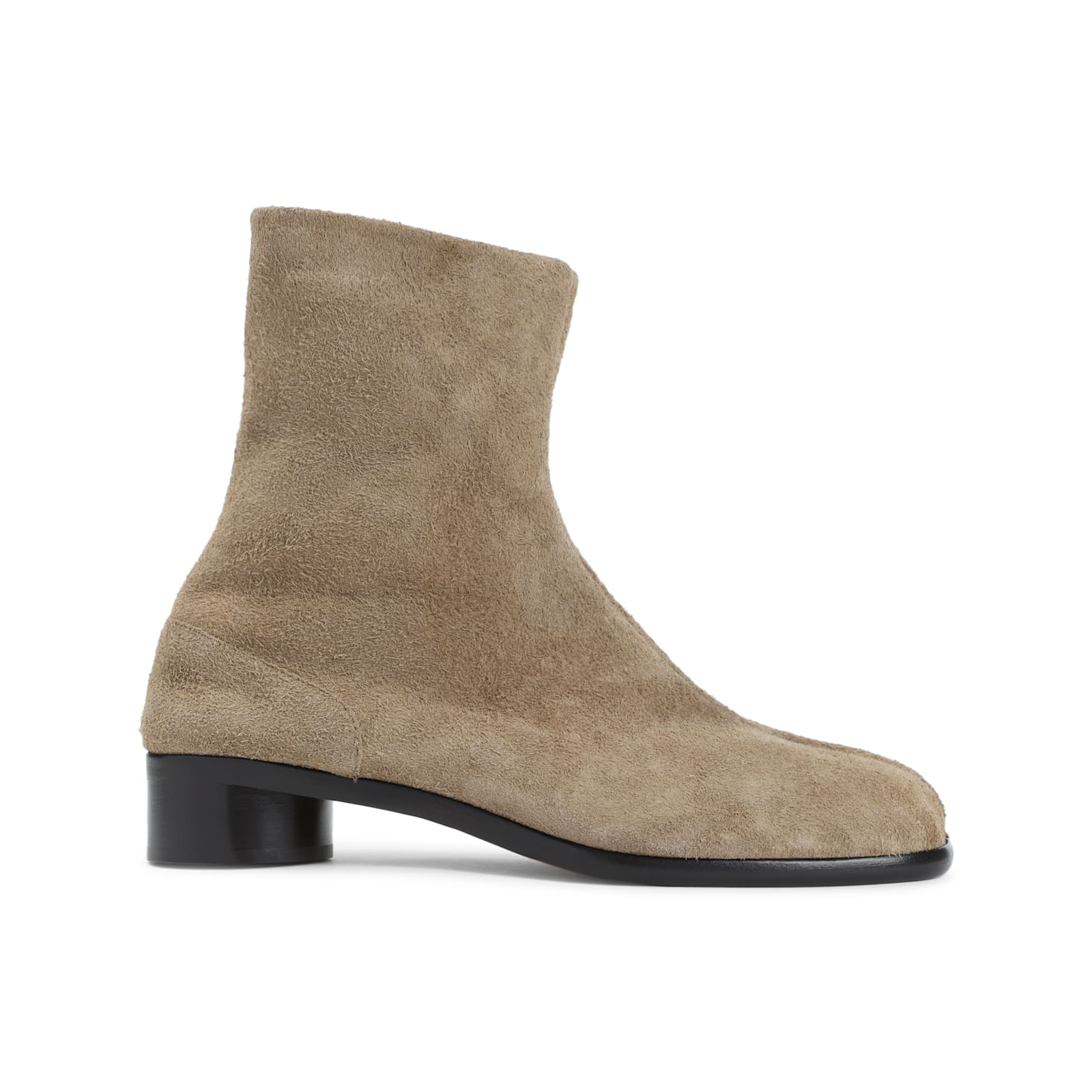 Maison Margiela Split-toe Ankle Boots In Premium Calf Leather In Animal Print