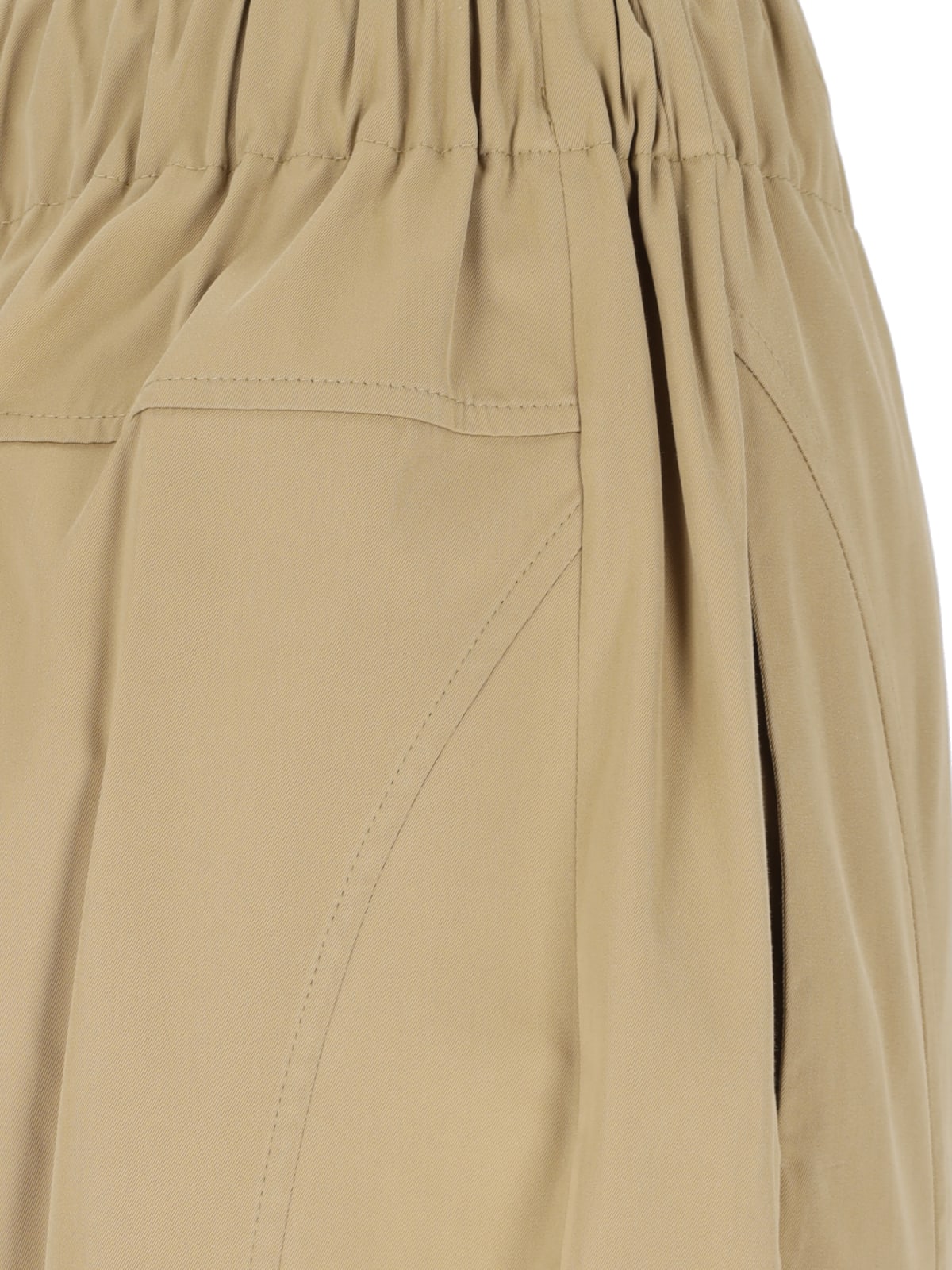 Shop Sa Su Phi Drawstring Detail Pants In Beige