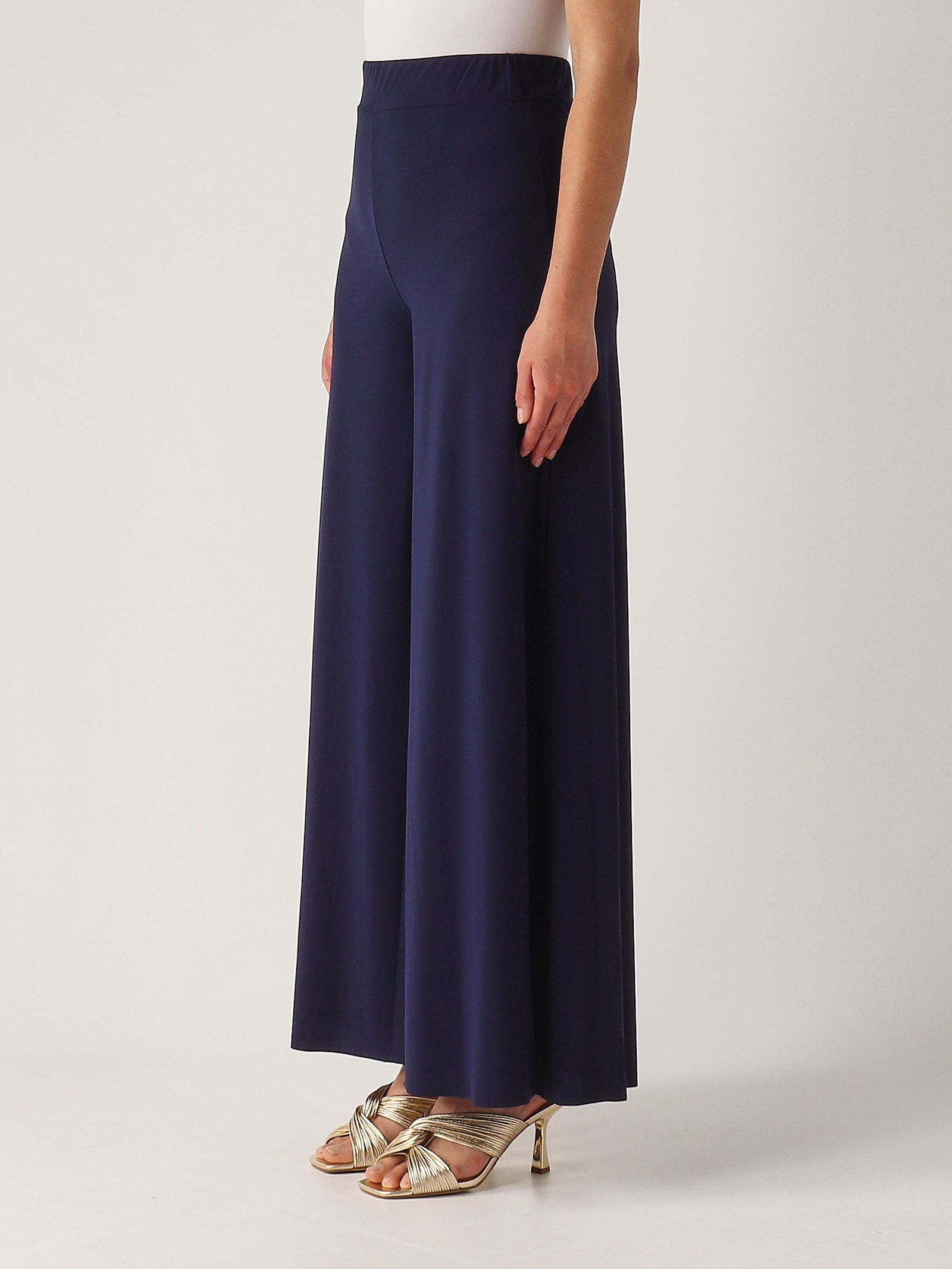 Maliparmi Pantalone Soft Jersey Trousers In Blue