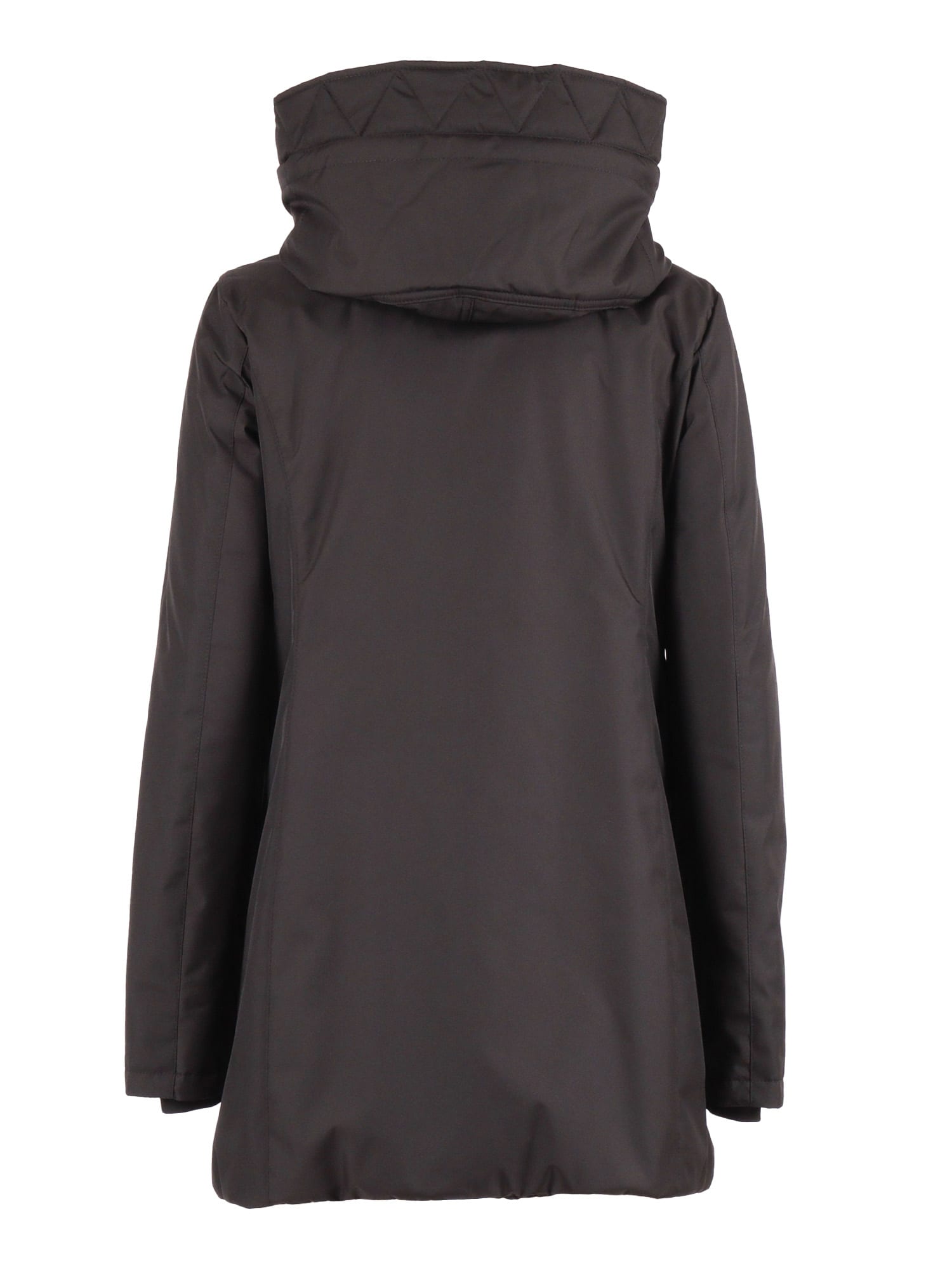 Fay Double-breasted Toggle Coat With Detachable Front Panel In Black