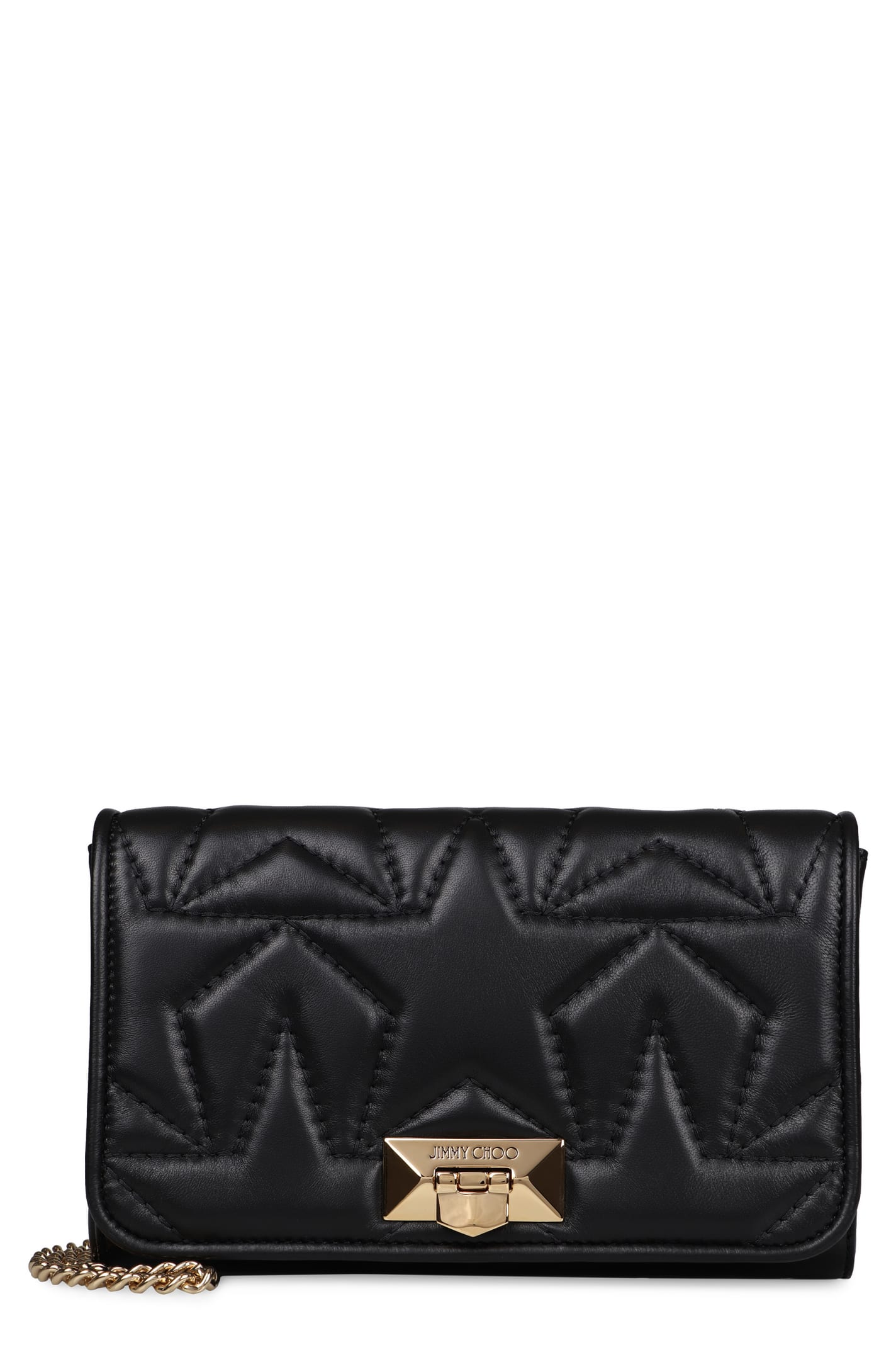 Jimmy Choo Helia Clutch Quilted Leather Shoulder Bag