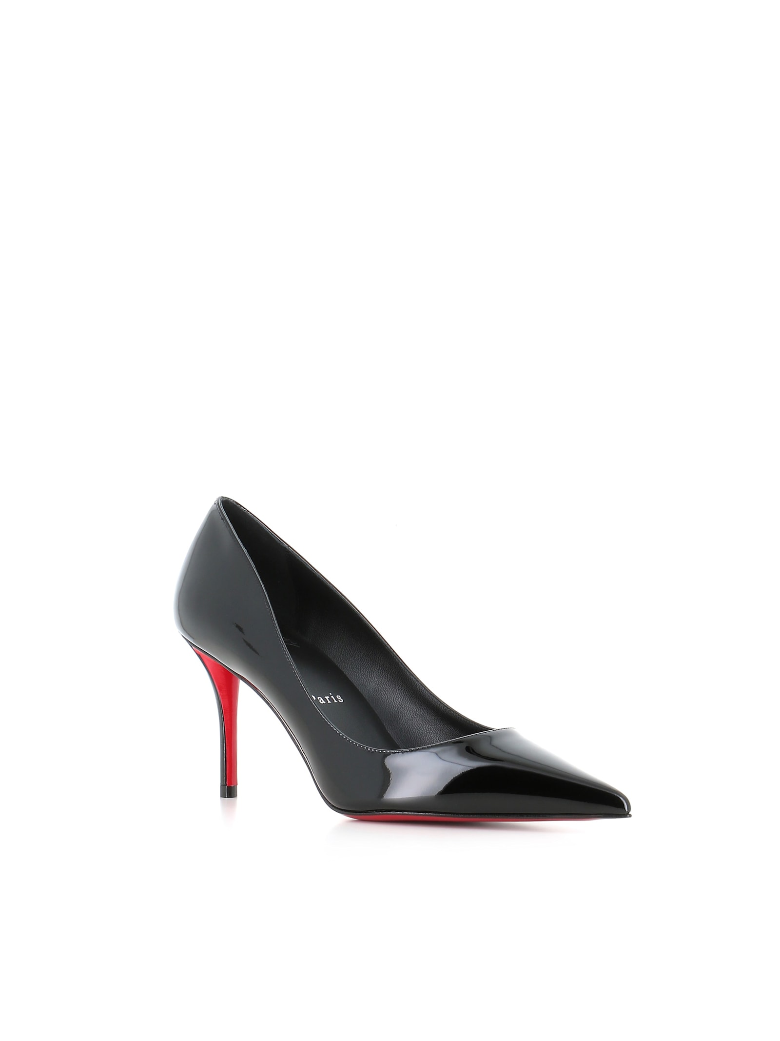 Christian Louboutin Miss Z 80 Patent Leather Pumps In Black