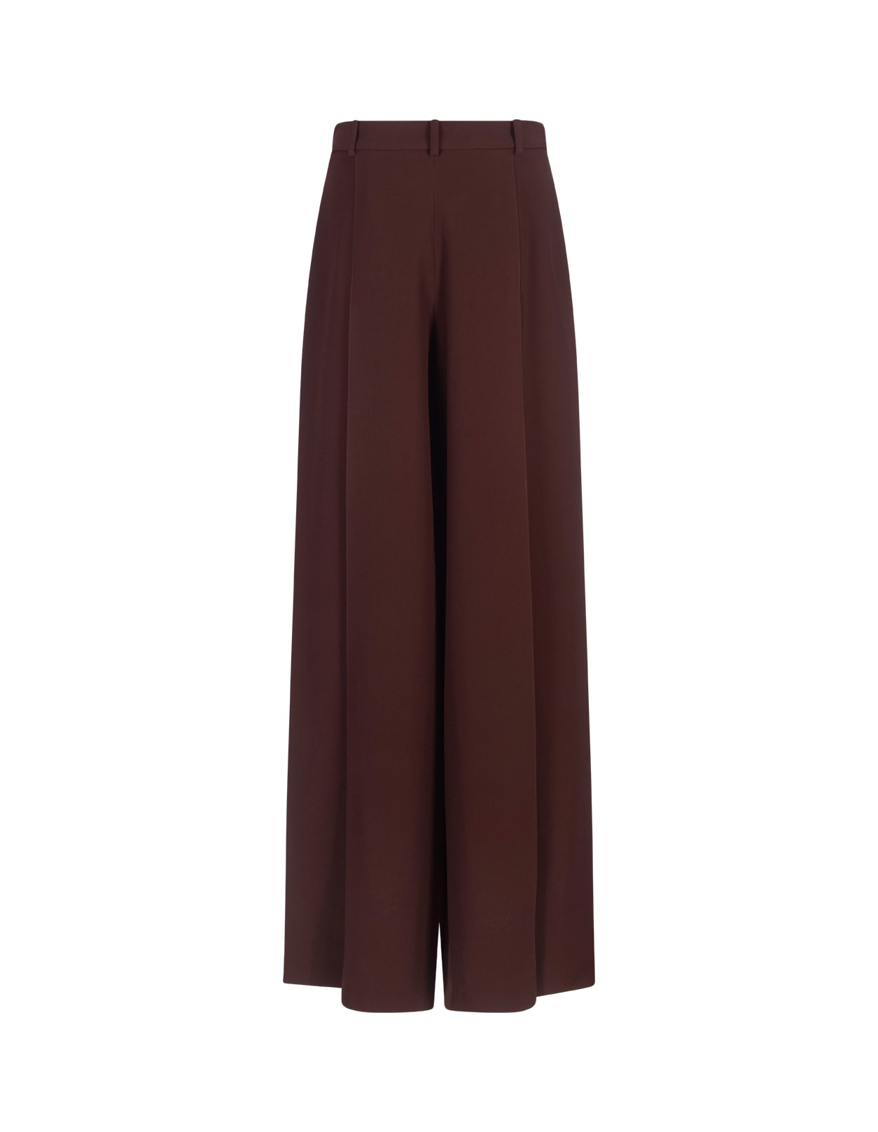 Shop Ermanno Scervino Brown Wide Palazzo Trousers