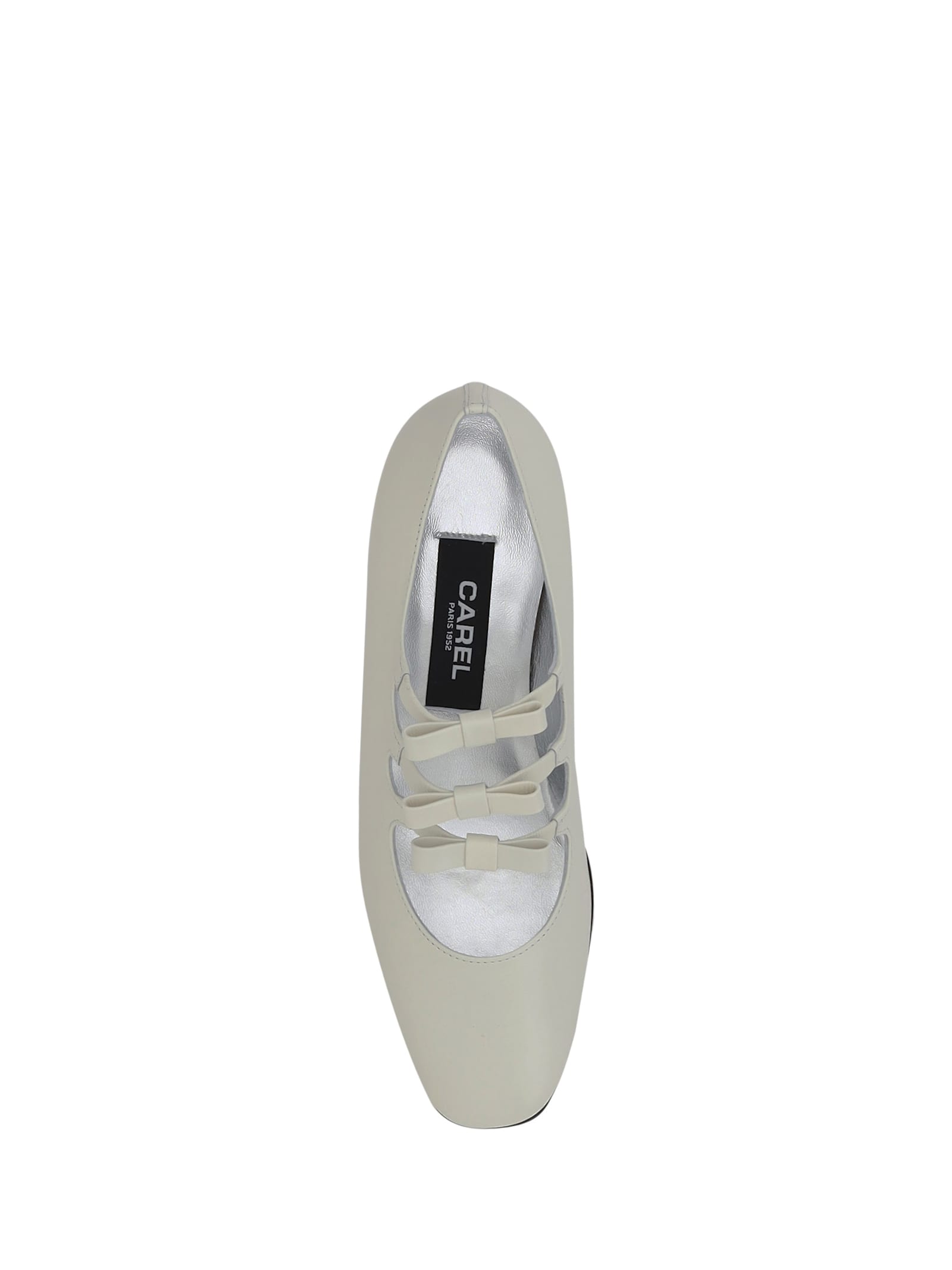 Carel Mary Jane Pumps In Kangourou Ivoire