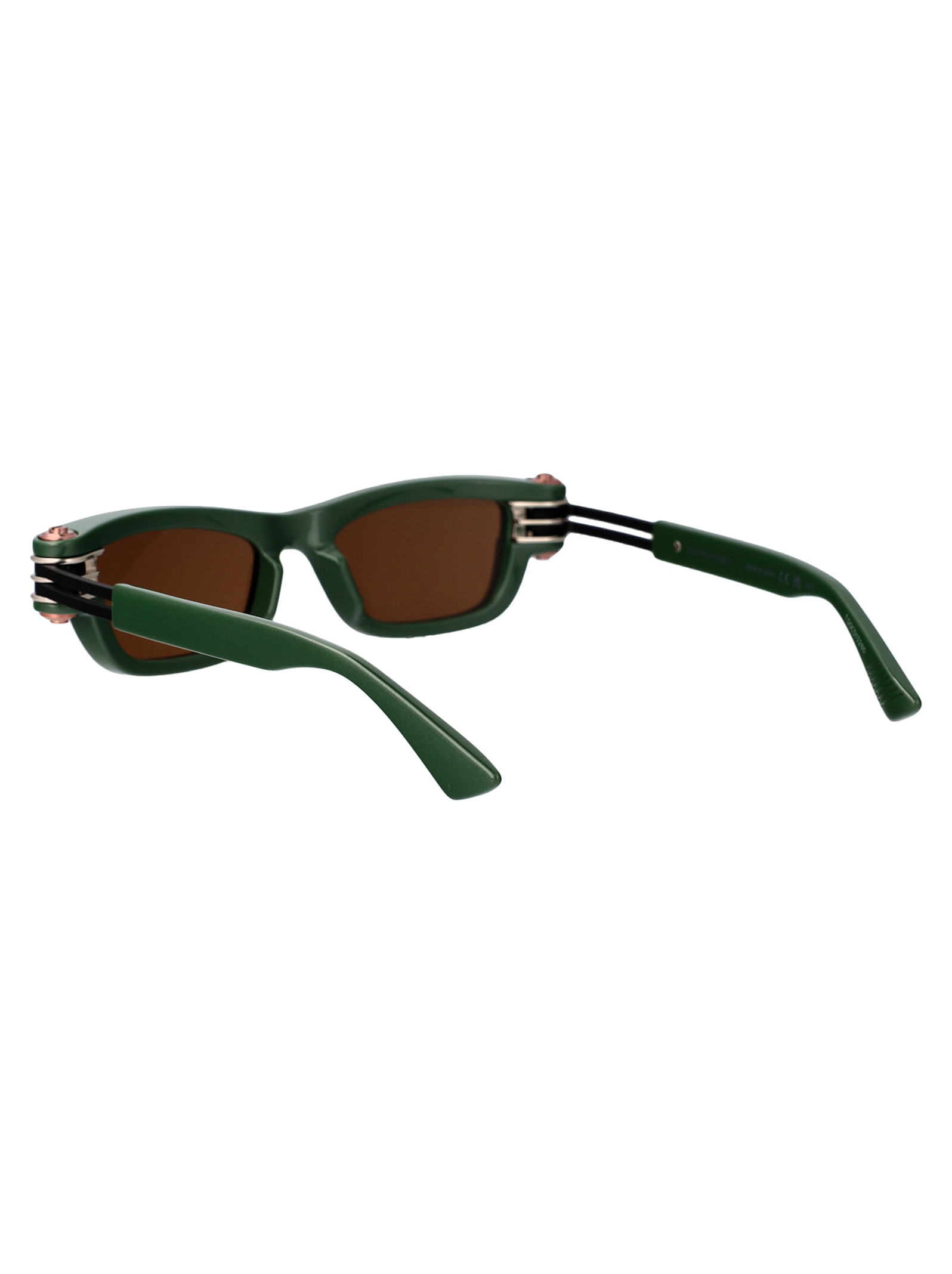 Shop Bottega Veneta Bv1308s Sunglasses In Green