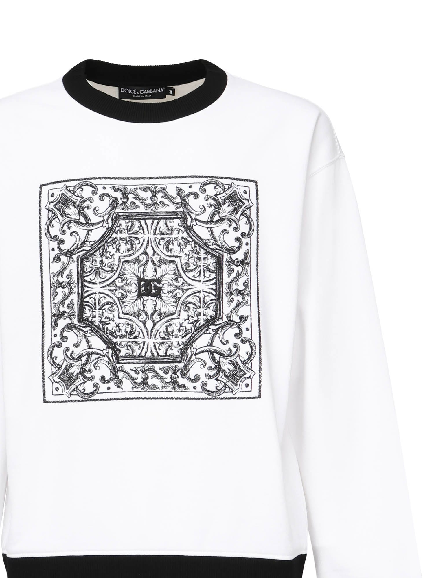 Dolce & Gabbana Baroque-print Sweatshirt