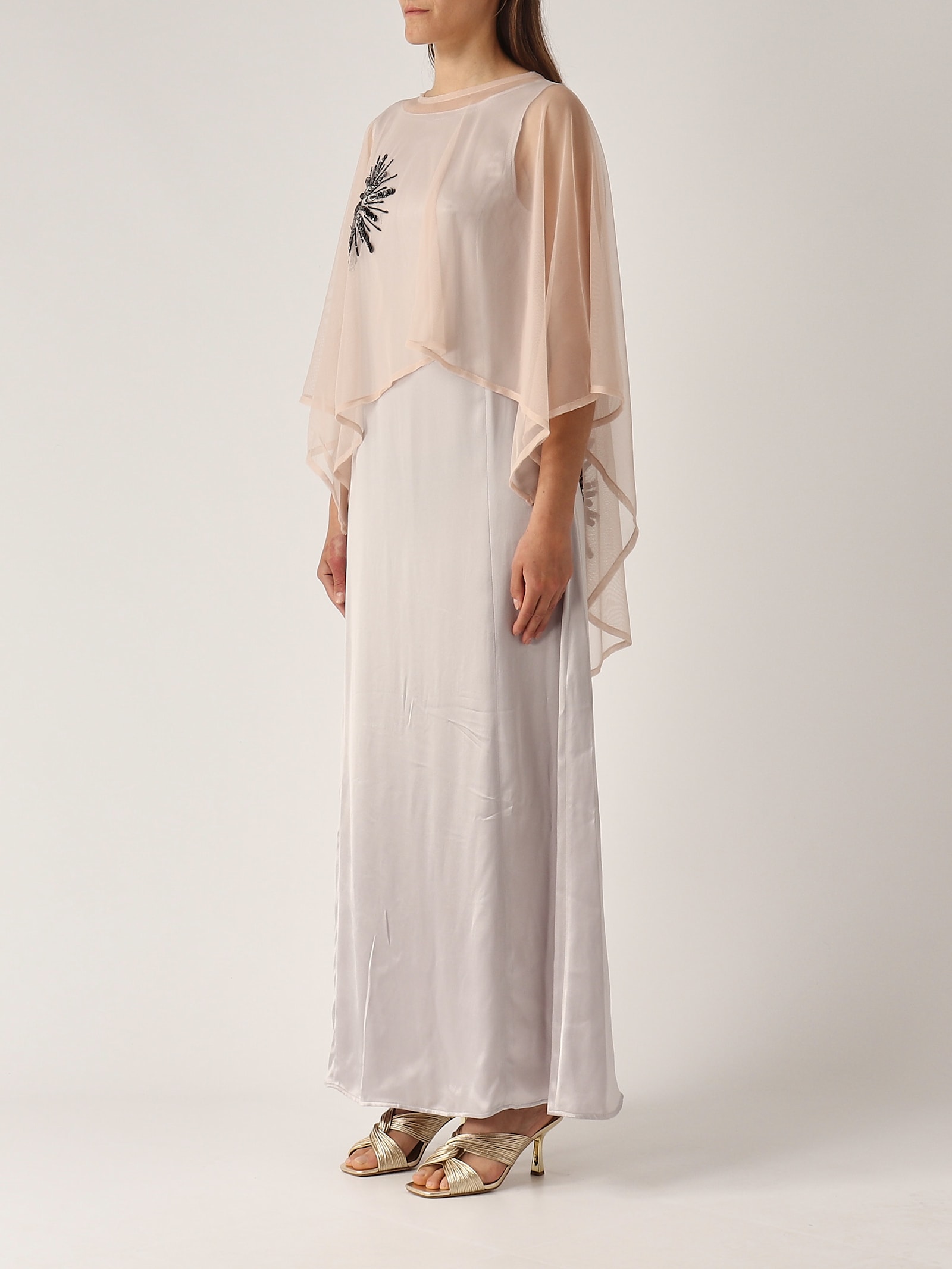 Maliparmi Cappa Precious Flowers Jacket In Neutral