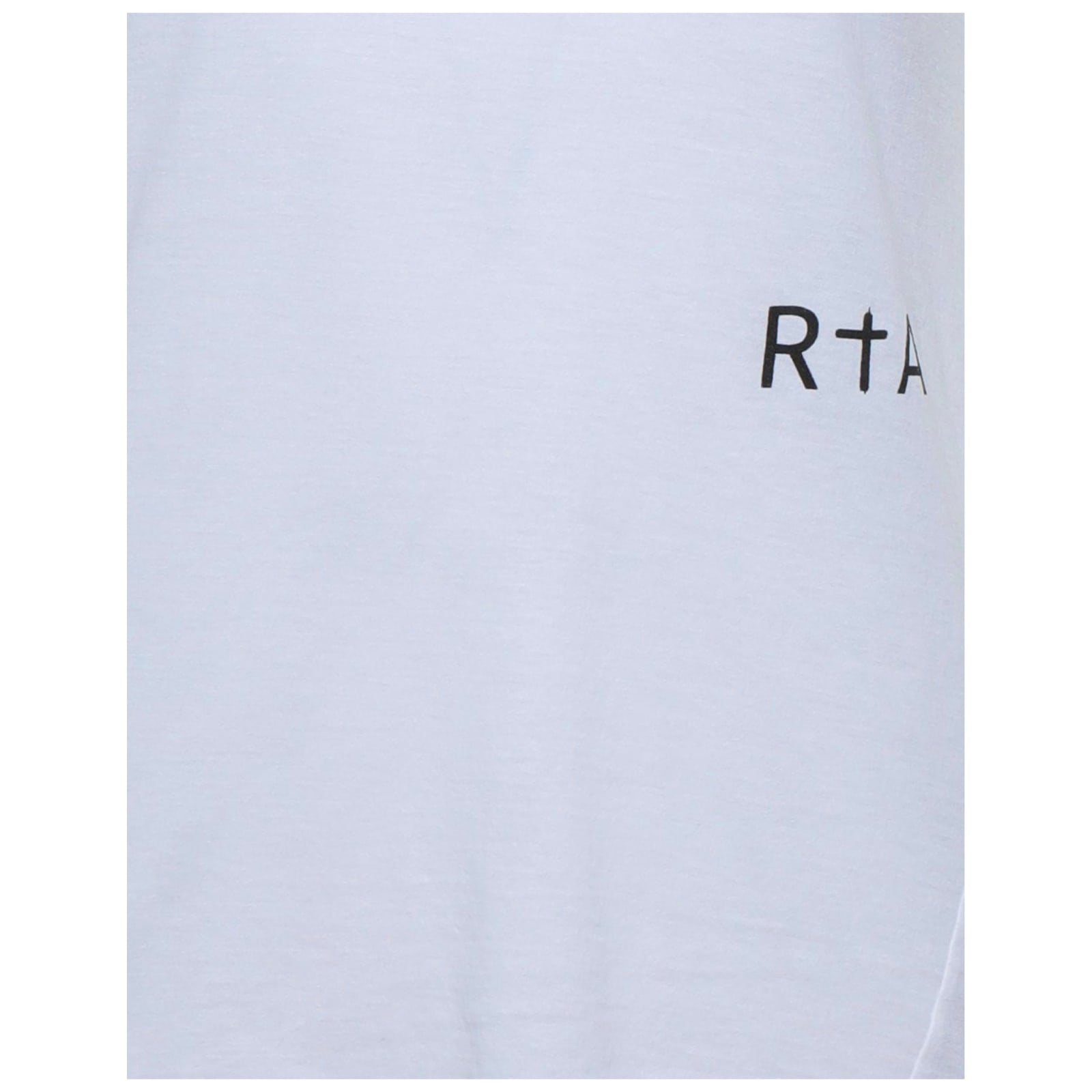 Shop Rta Logo Cotton T-shirt In White