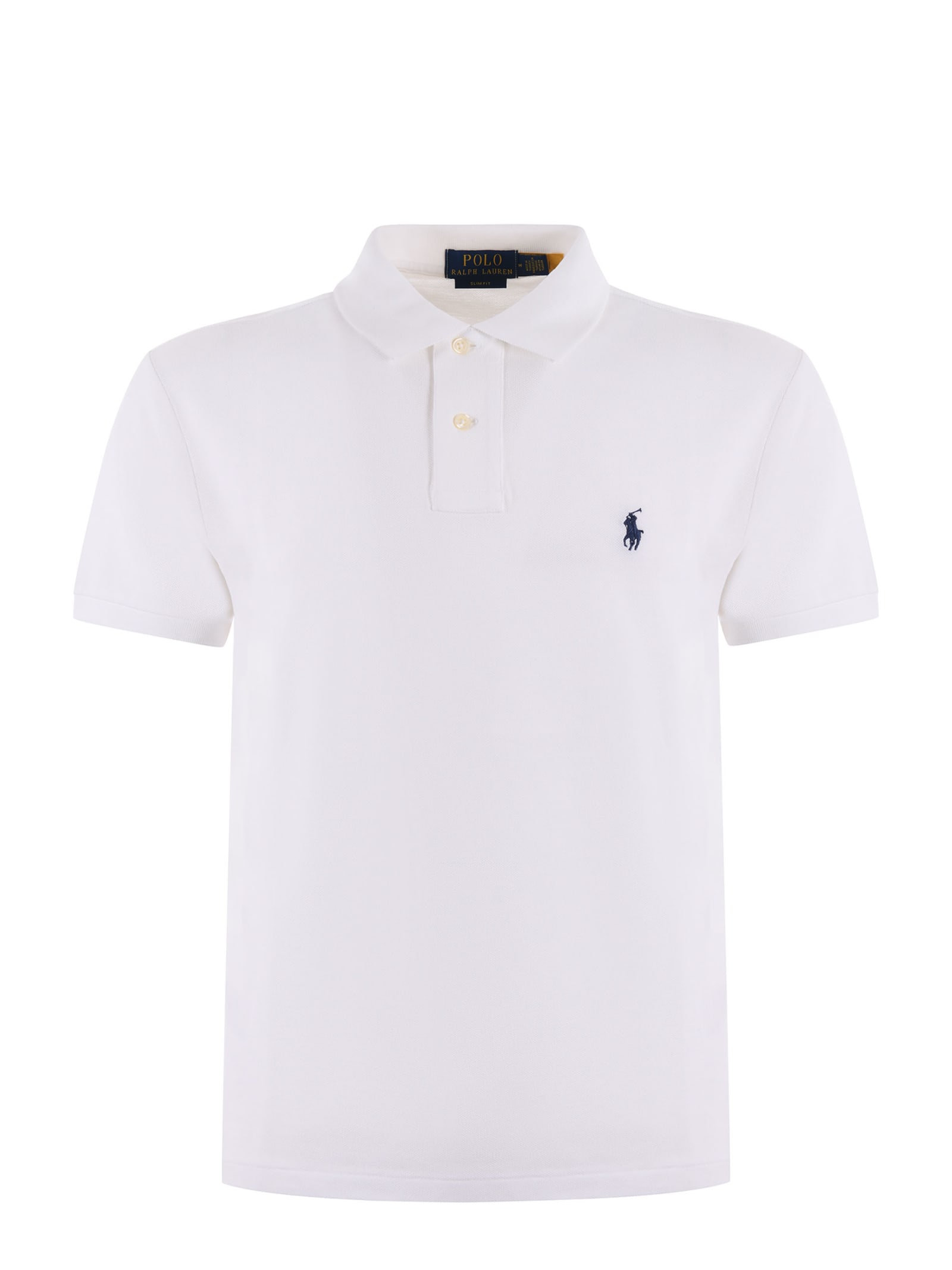 Shop Polo Ralph Lauren Polo Shirt In Bianco