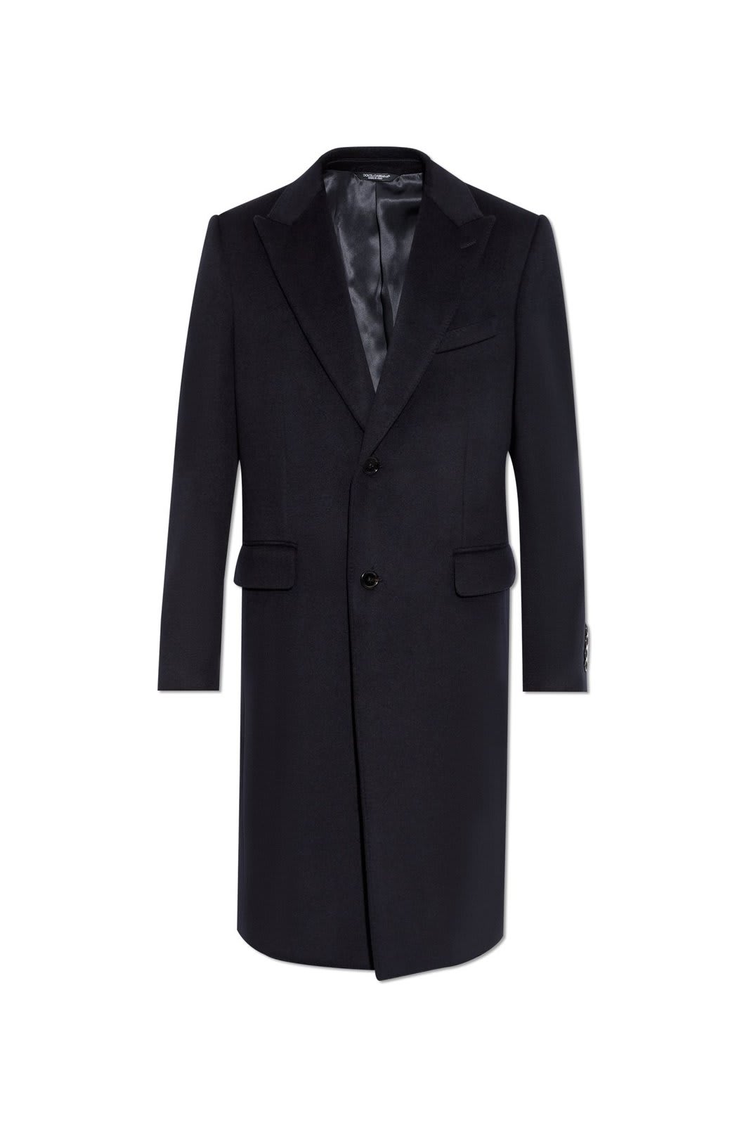 Shop Dolce & Gabbana Single-breasted Coat In Black