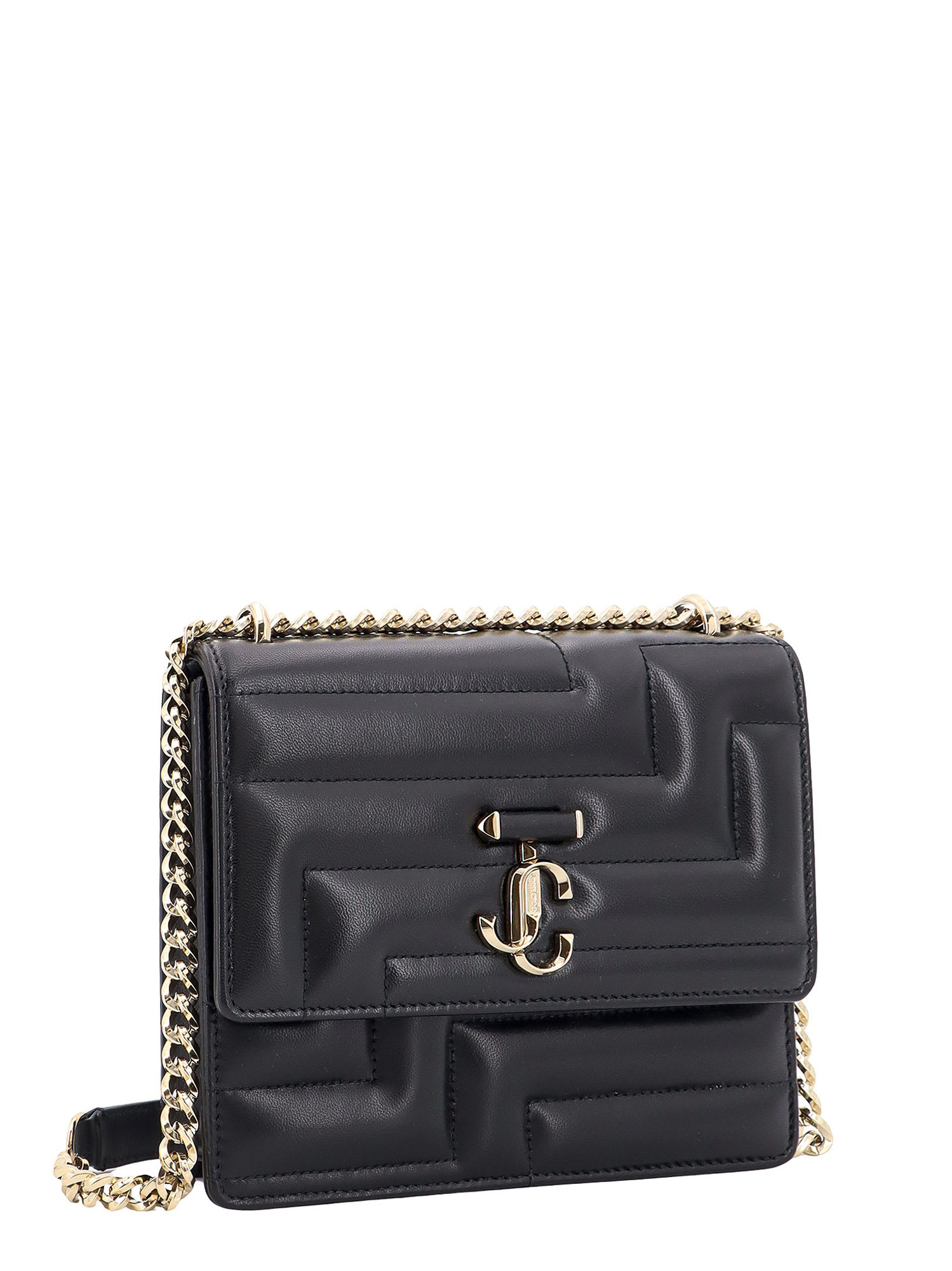 Shop Jimmy Choo Avenue Quad Shoulder Bag In Black