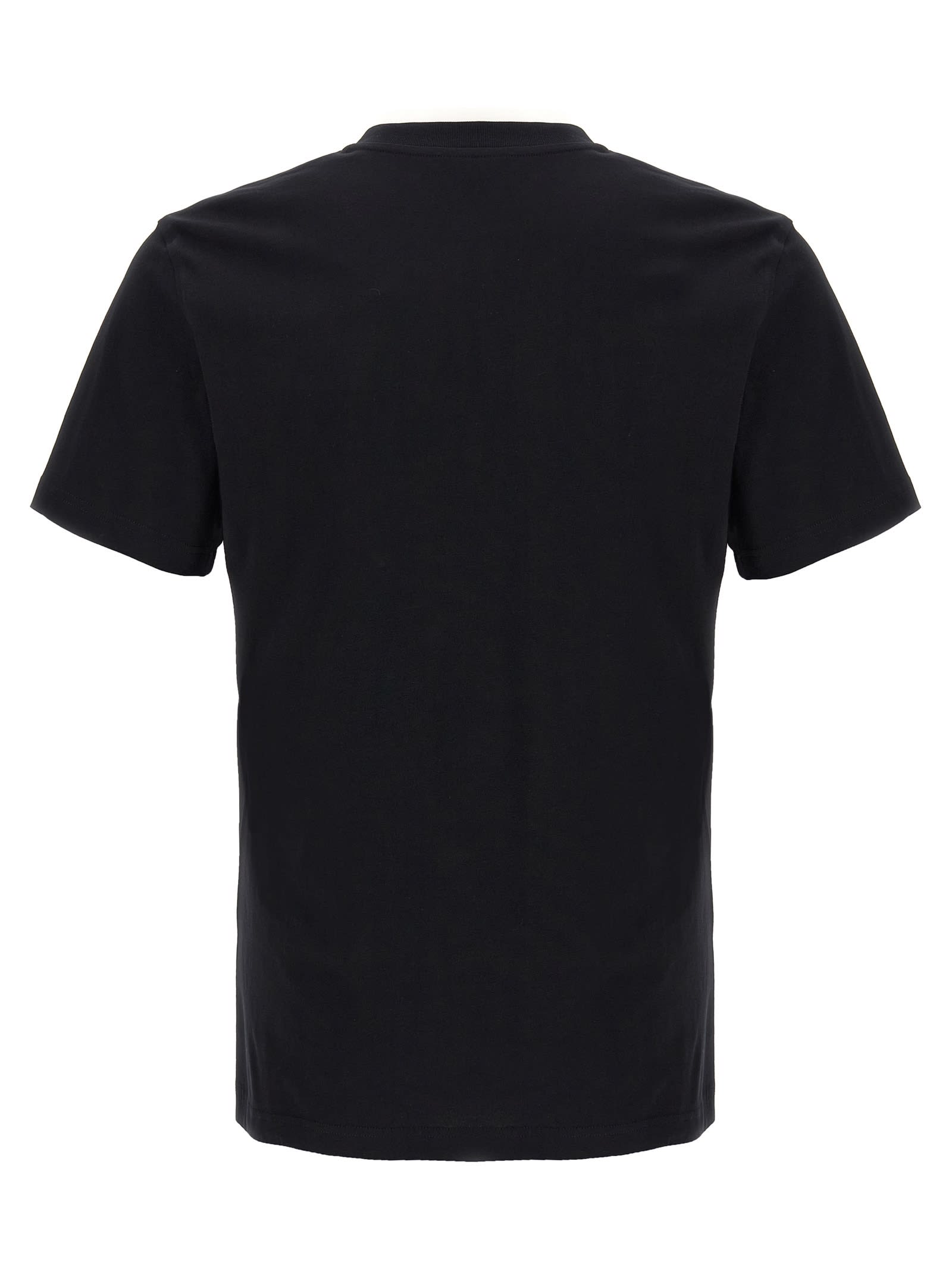 Moschino Black Cotton T-shirt With Bear Print In Black