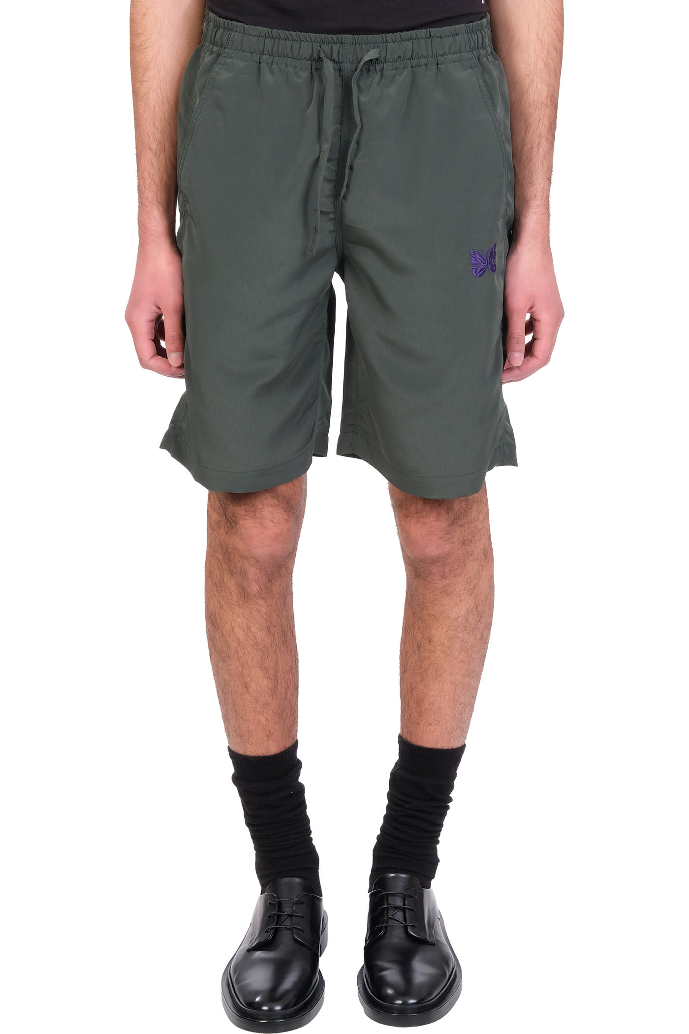 Needles Shorts In Green Polyester