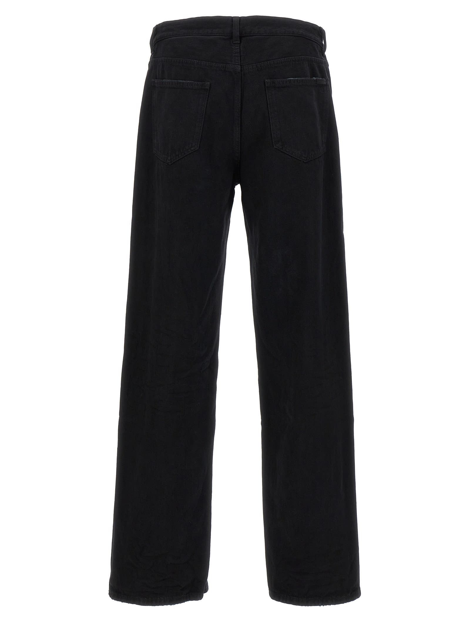 Saint Laurent Jeans-34 Nd Male In Carbon Black