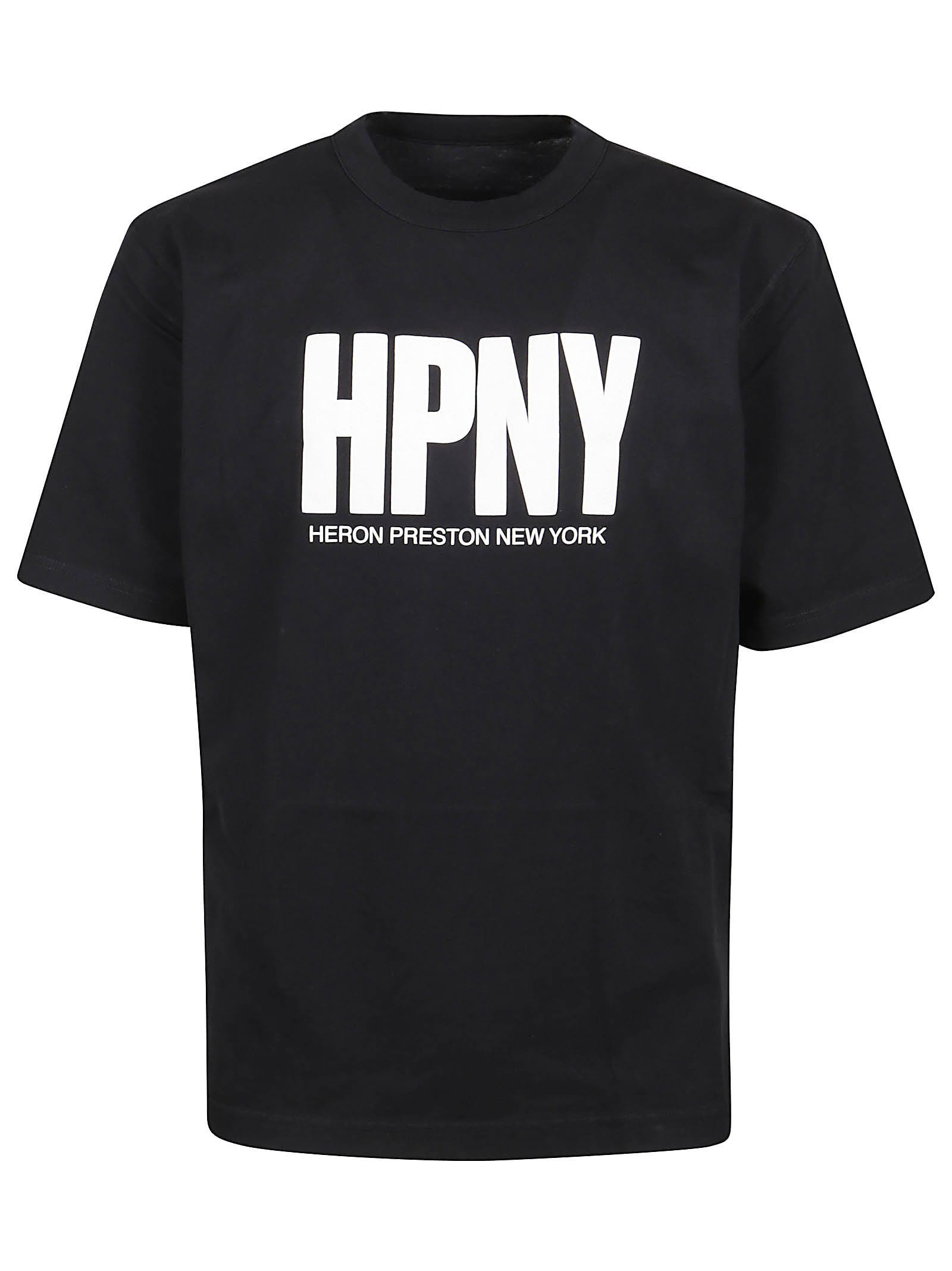 Shop Heron Preston Hpny Regular T-shirt In Black White