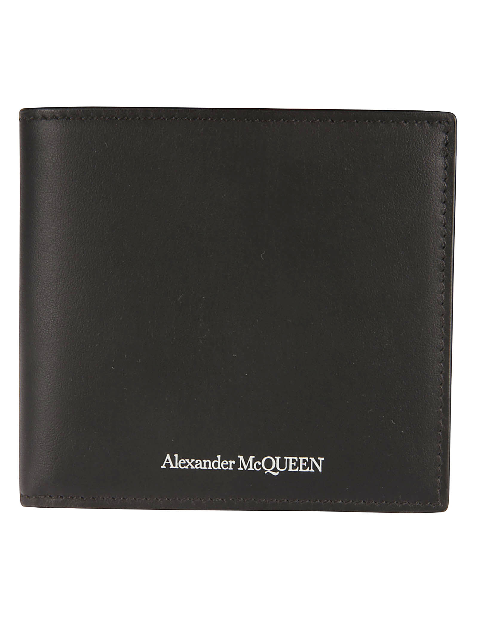 Alexander McQueen Logo Printed 8cc Billfold Wallet