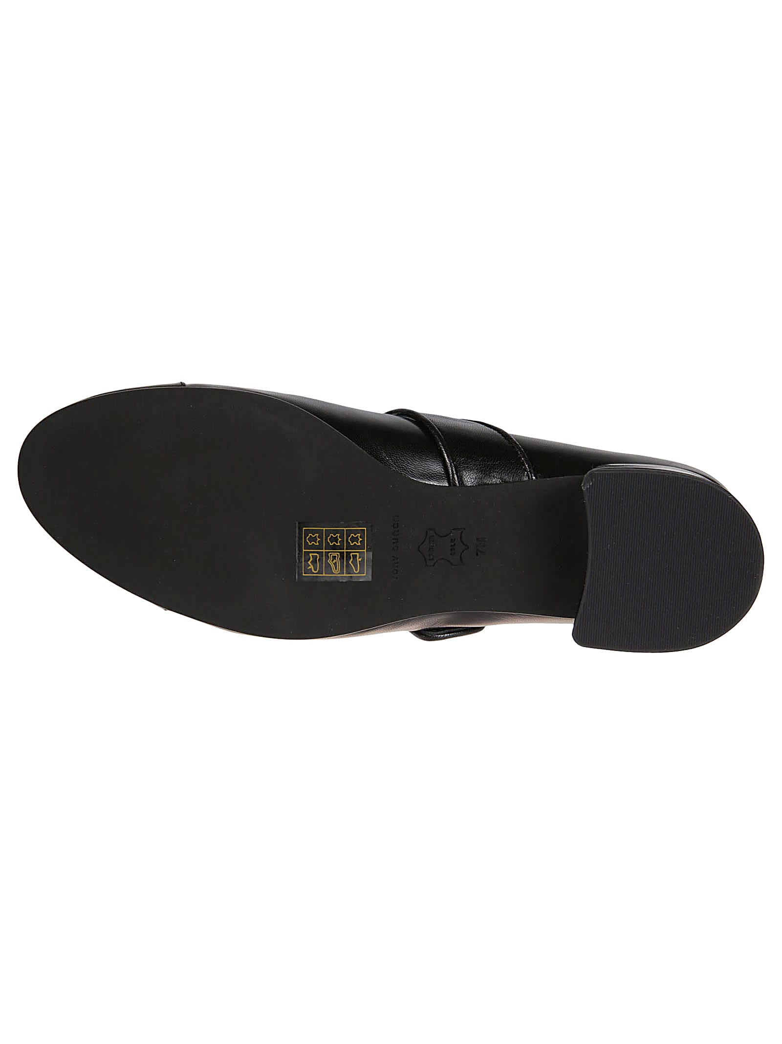 Shop Tory Burch Cap-toe Mary Jane Heel Ballets In Perfect Black/perfect Black