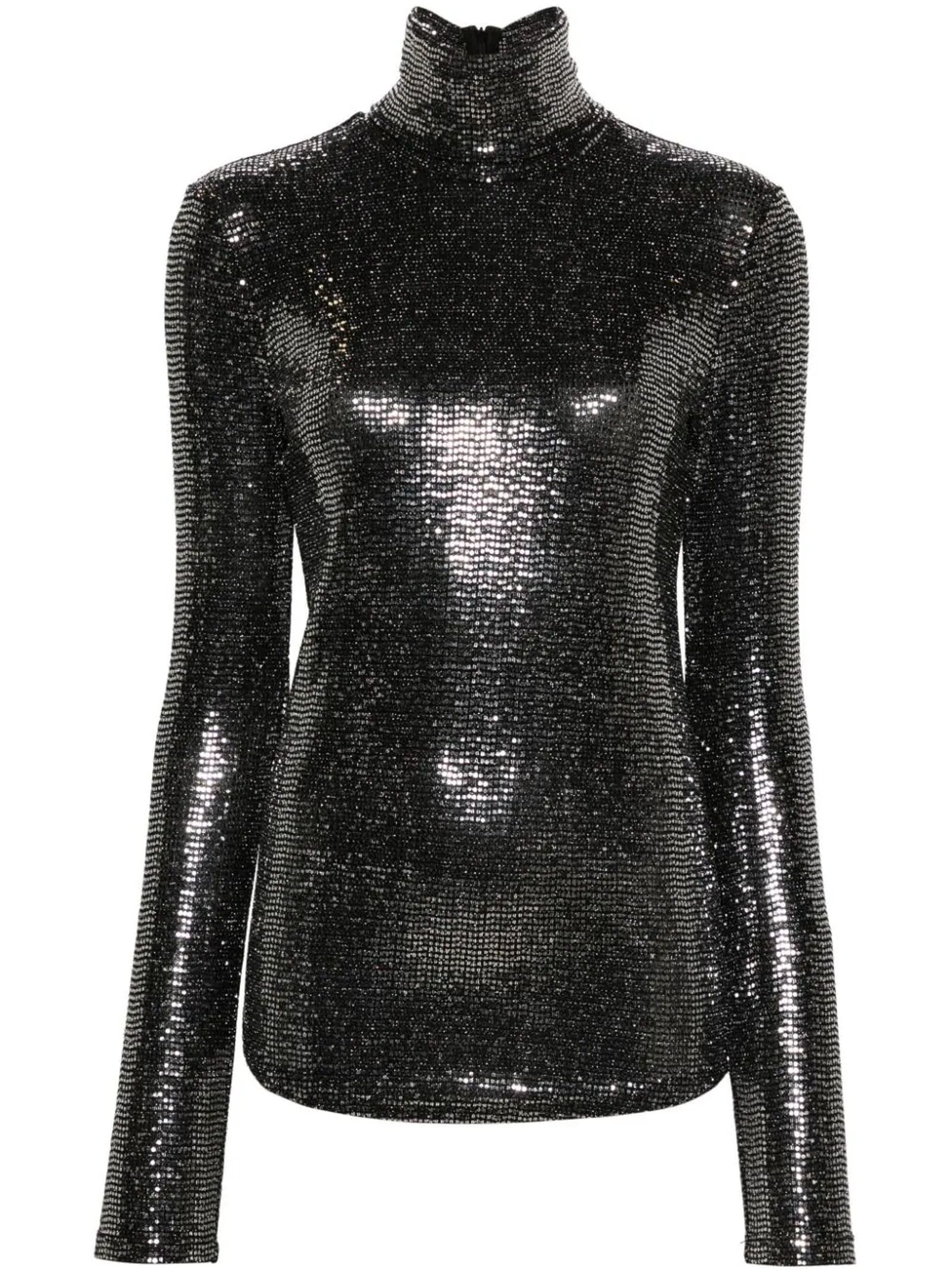 Shop Isabel Marant Joyela Sequined Top In Silver