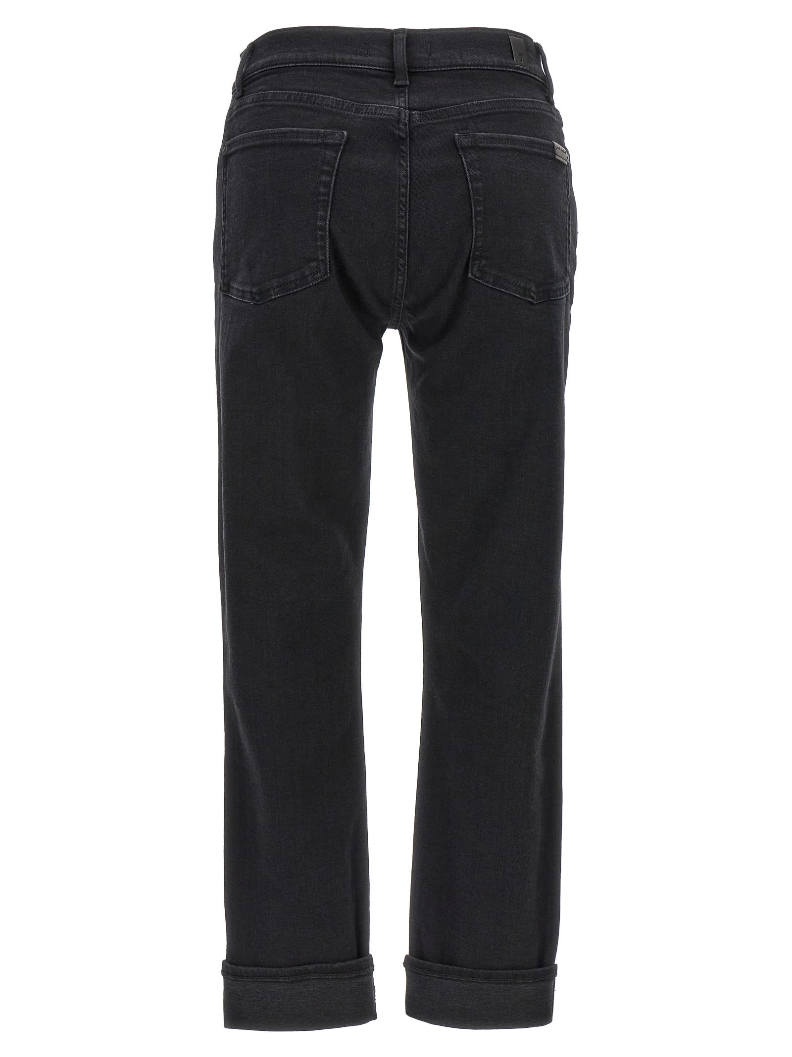 Shop 7 For All Mankind Relaxed Skinny Jeans In Black