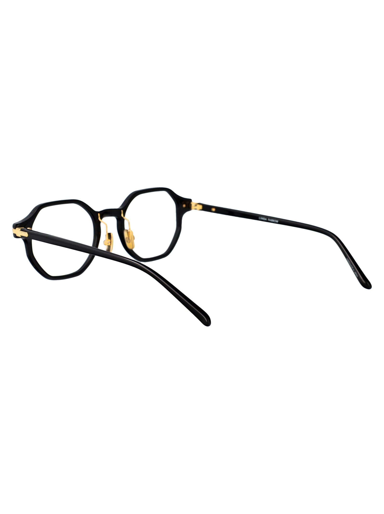 Linda Farrow Olive Green Acetate Glasses In Black