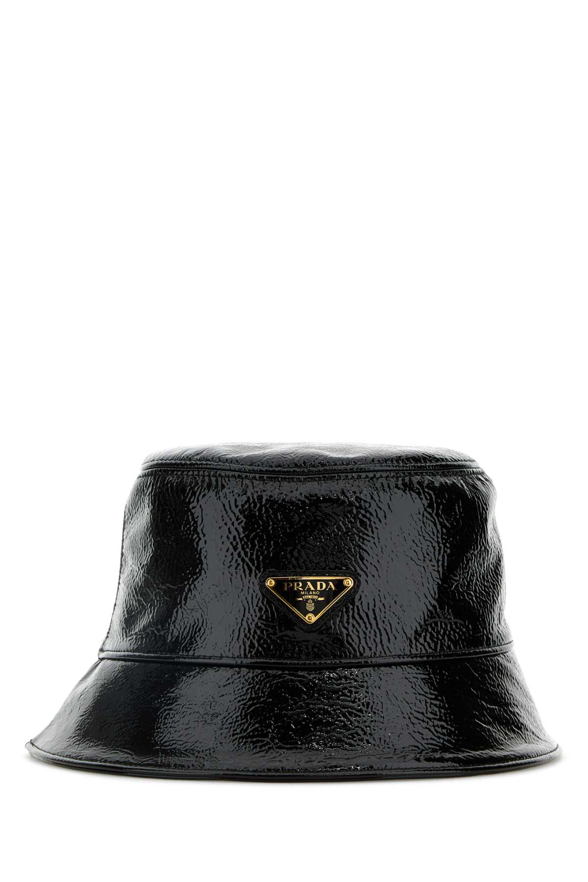 Prada Triangle-logo Bucket Hat In Nero