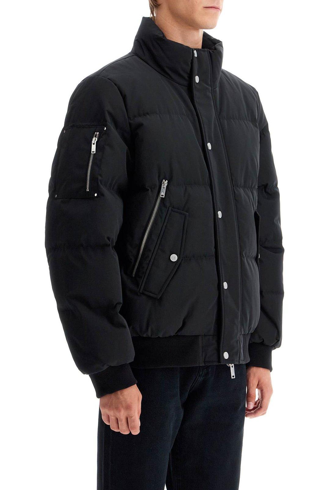 Shop Moose Knuckles High Point Quilted Bomber Jacket In Black